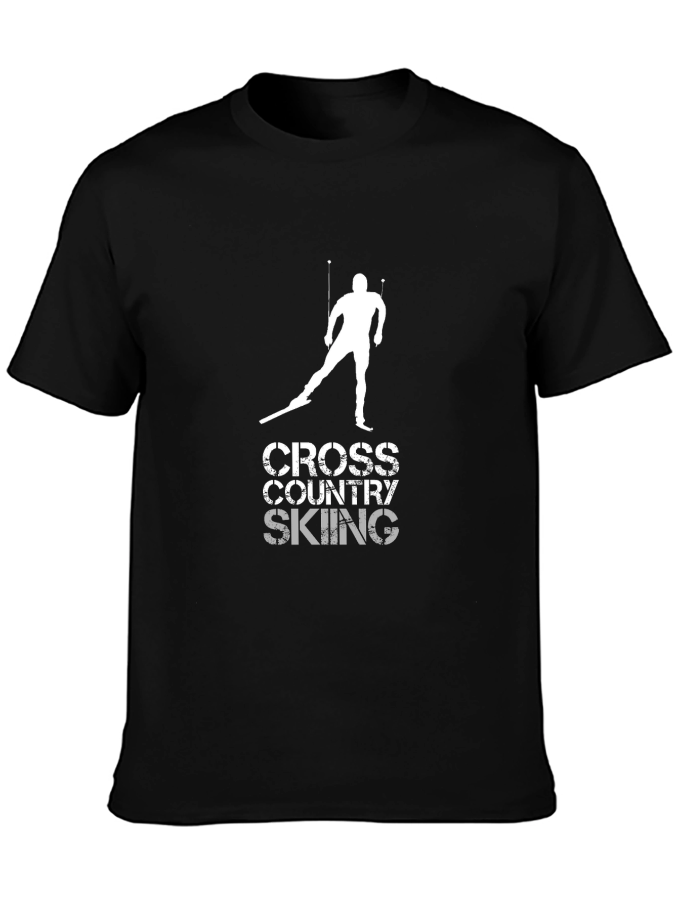 Cross Country Skiing Graphic T-Shirt - Sportswear Tee