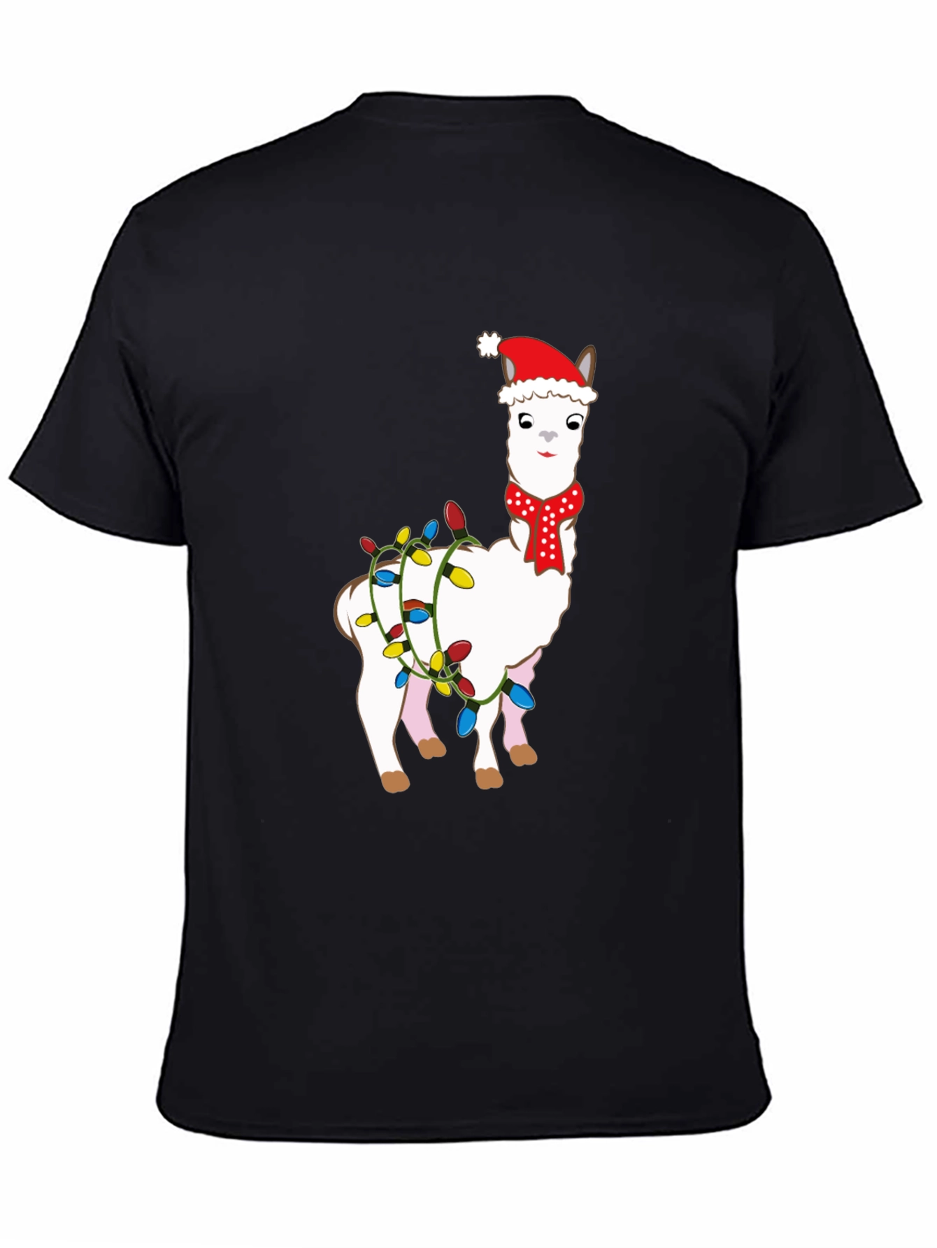 Holiday Llama Graphic Tee - Christmas Festive Shirt