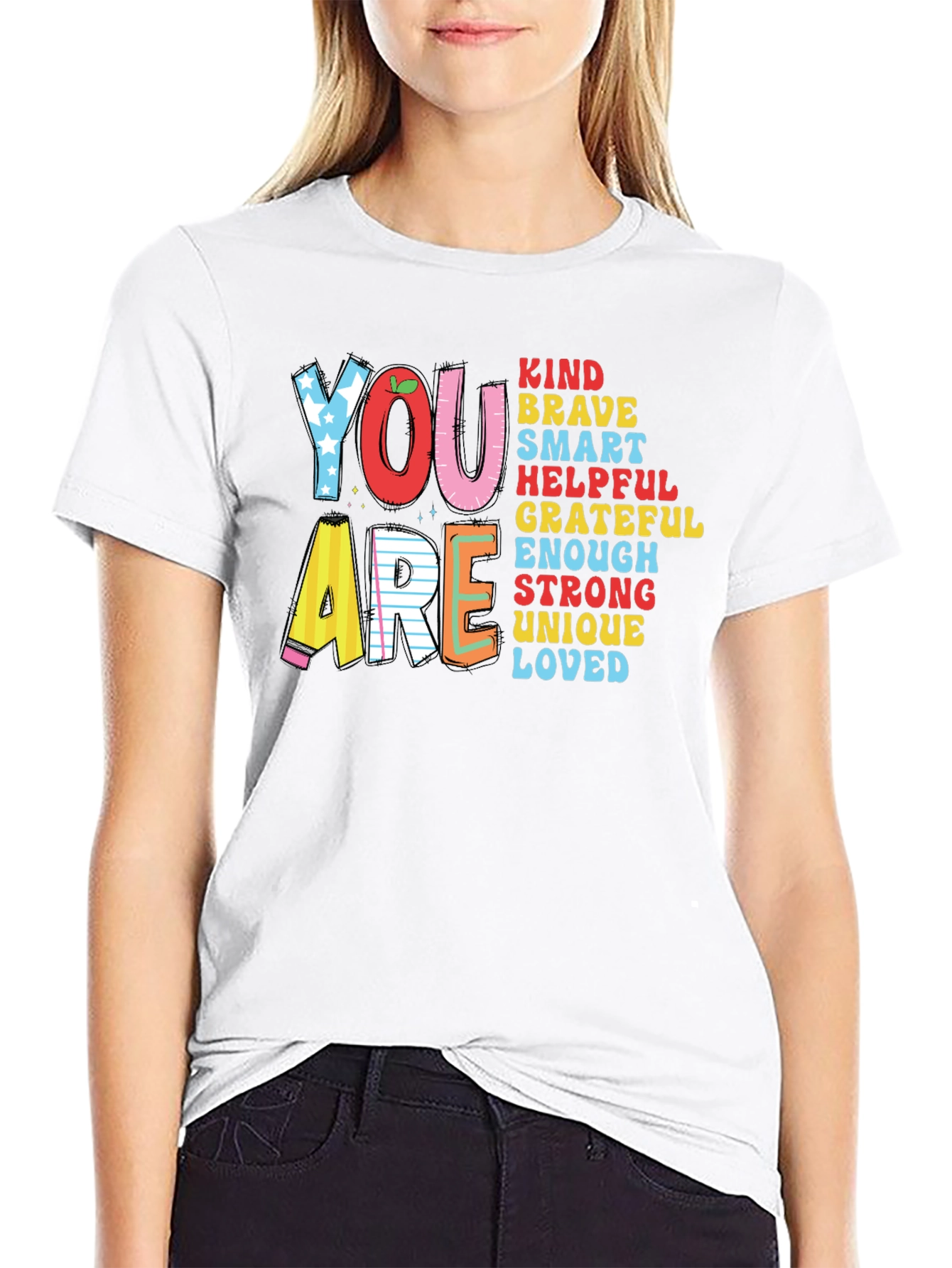 You Are Kind Brave Smart Teacher T-Shirt