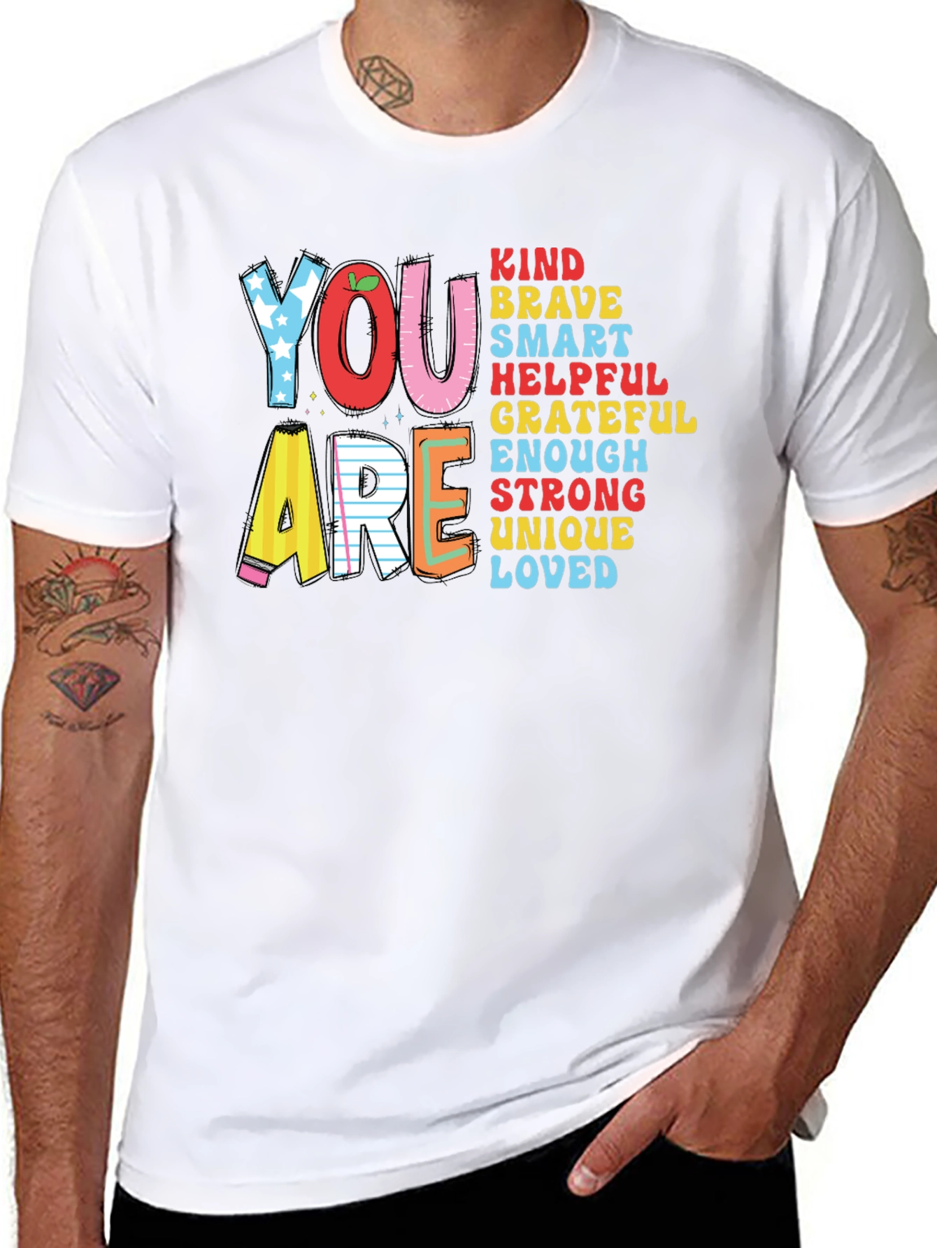 You Are Kind Brave Smart Teacher T-Shirt