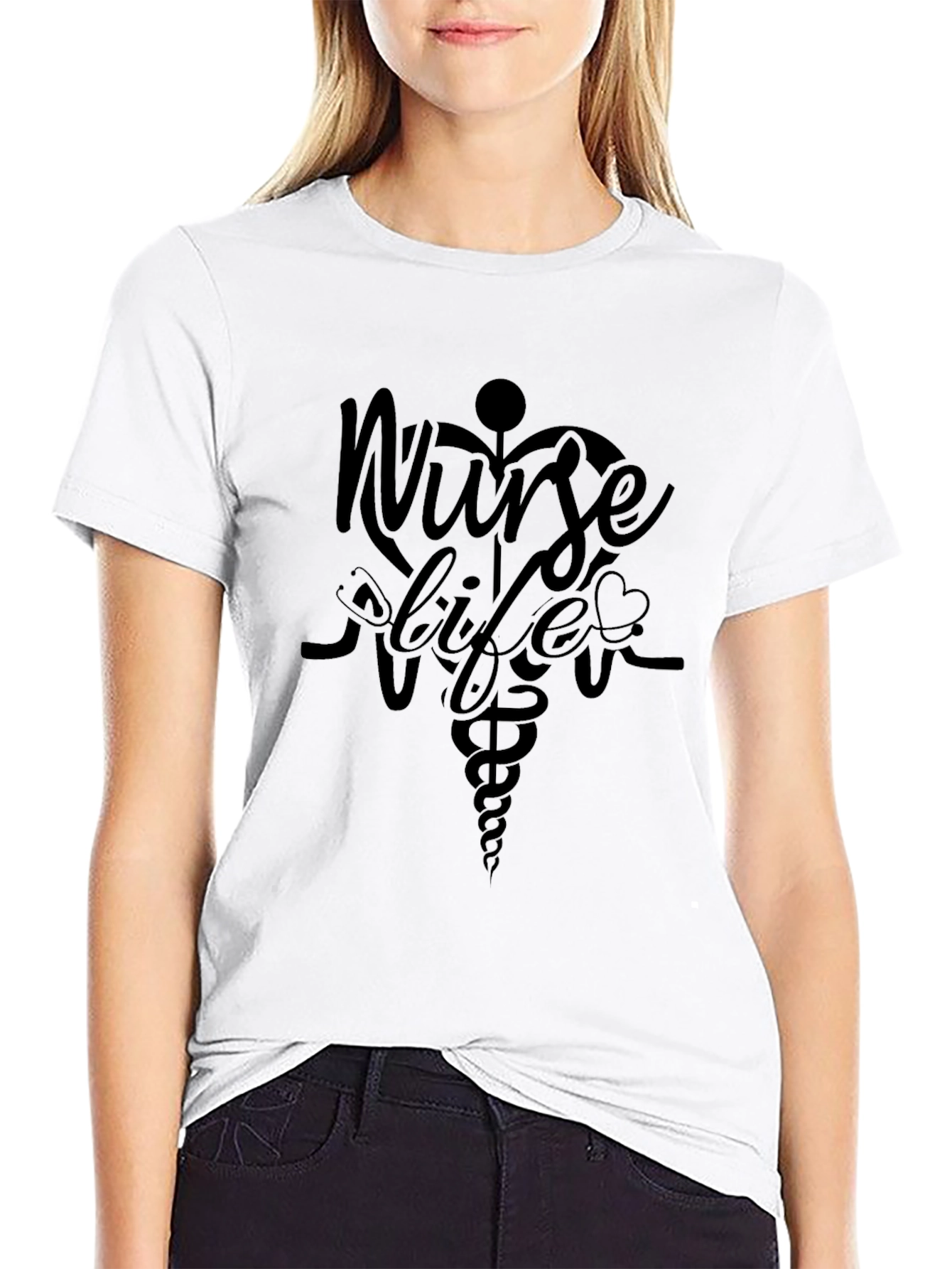 Nurse Life T-Shirt - Medical Caduceus Graphic Tee