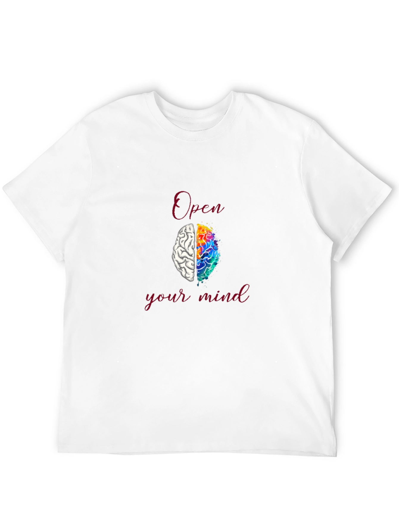 Open Your Mind T-Shirt - Brain Design