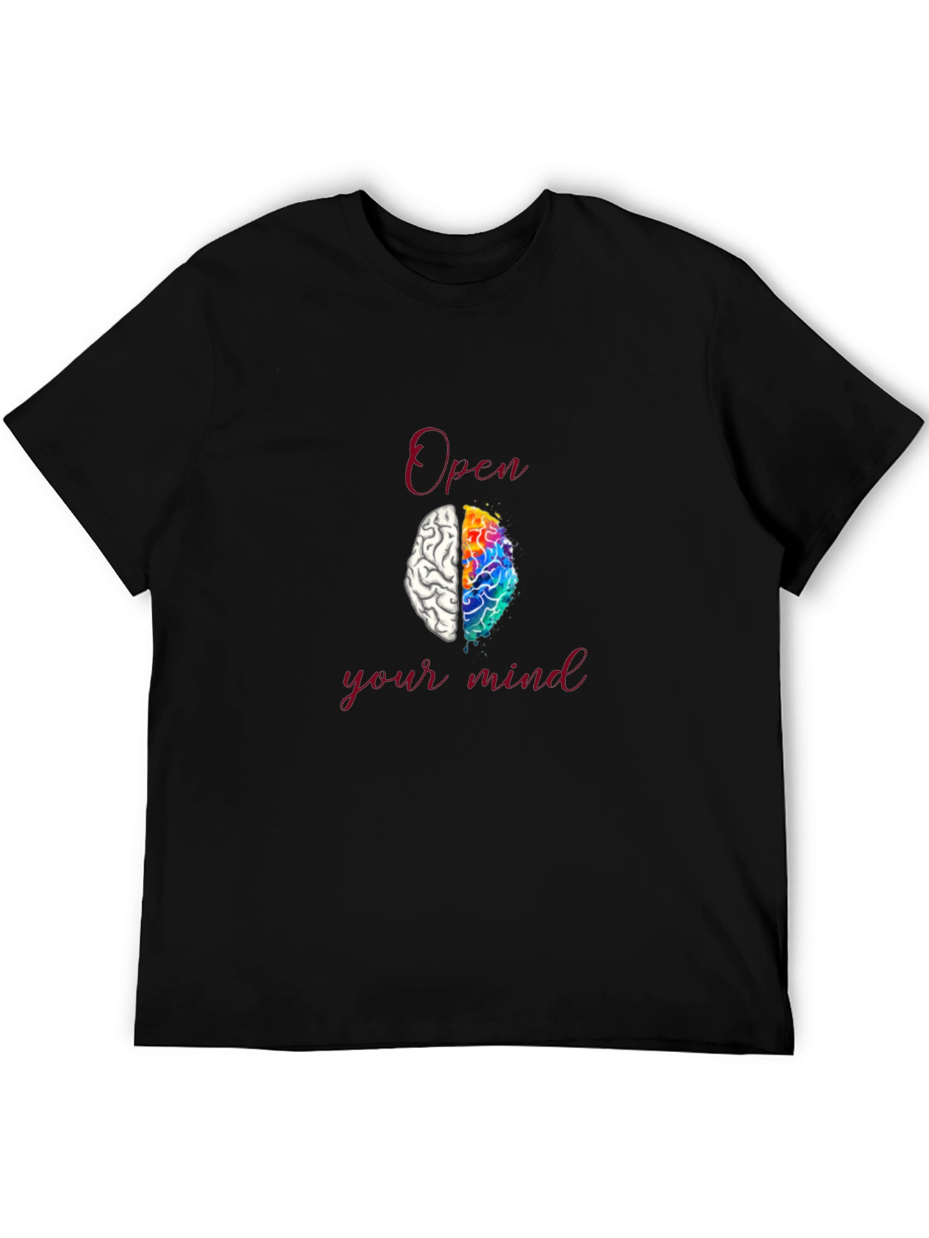Open Your Mind T-Shirt - Brain Design