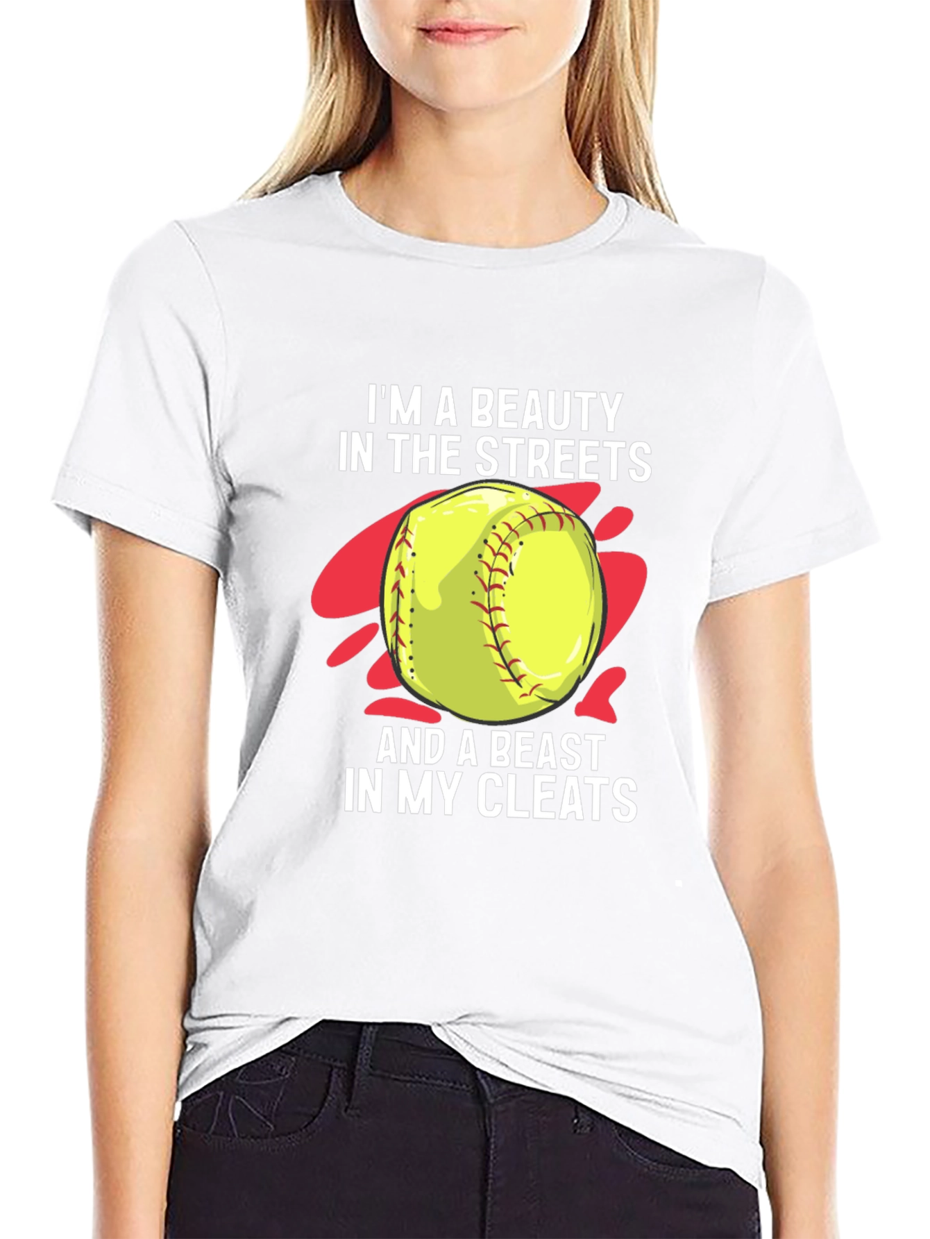 Beauty and Beast Softball T-Shirt