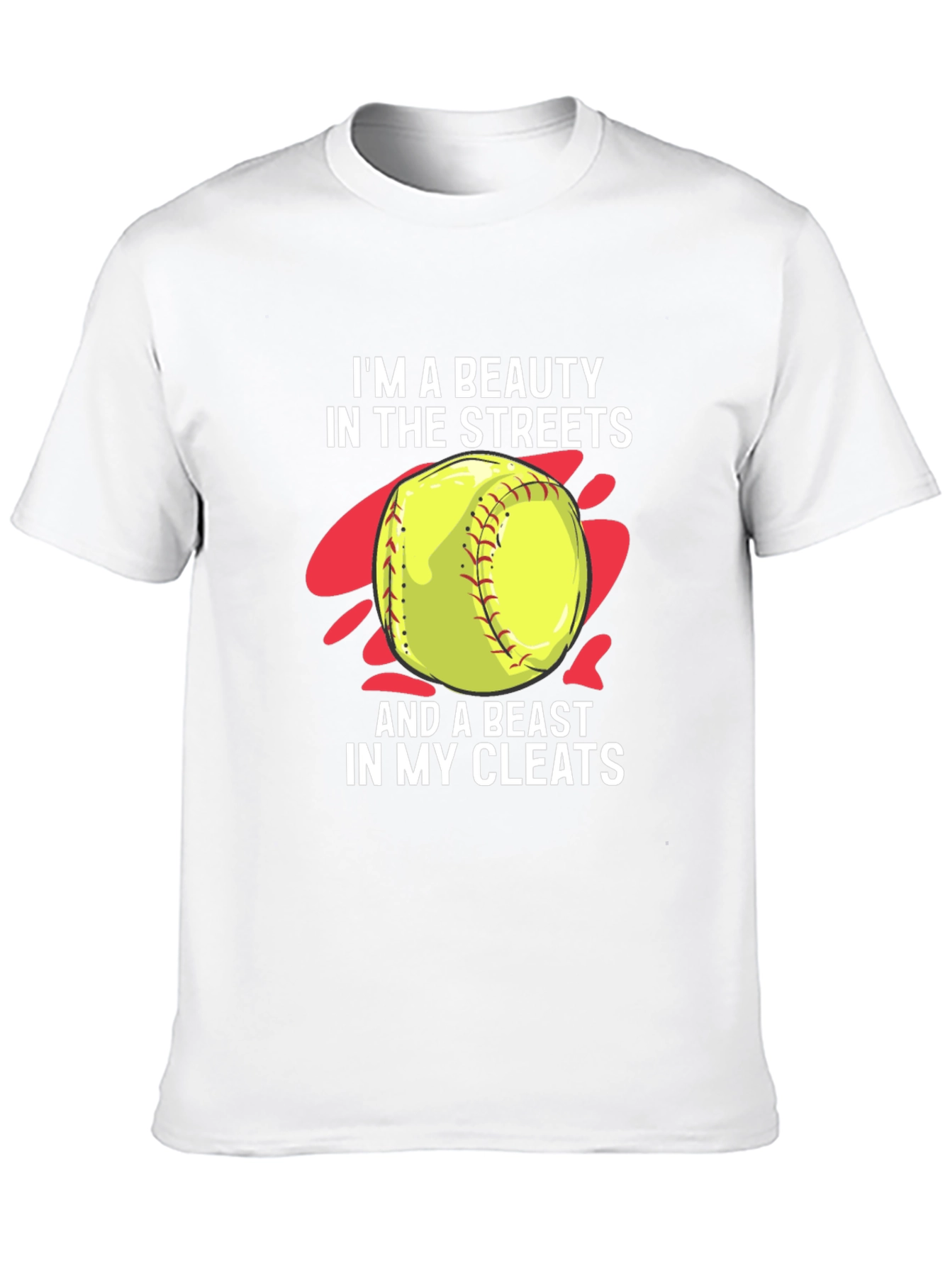 Beauty and Beast Softball T-Shirt