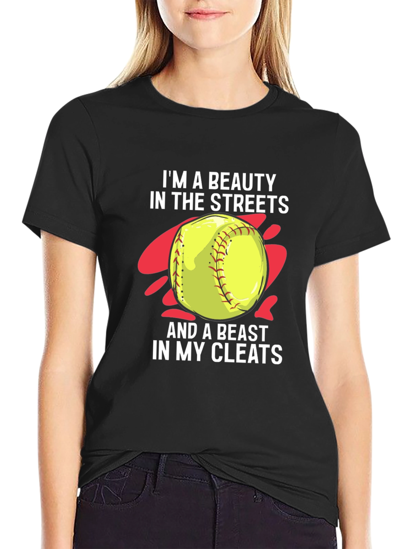 Beauty and Beast Softball T-Shirt