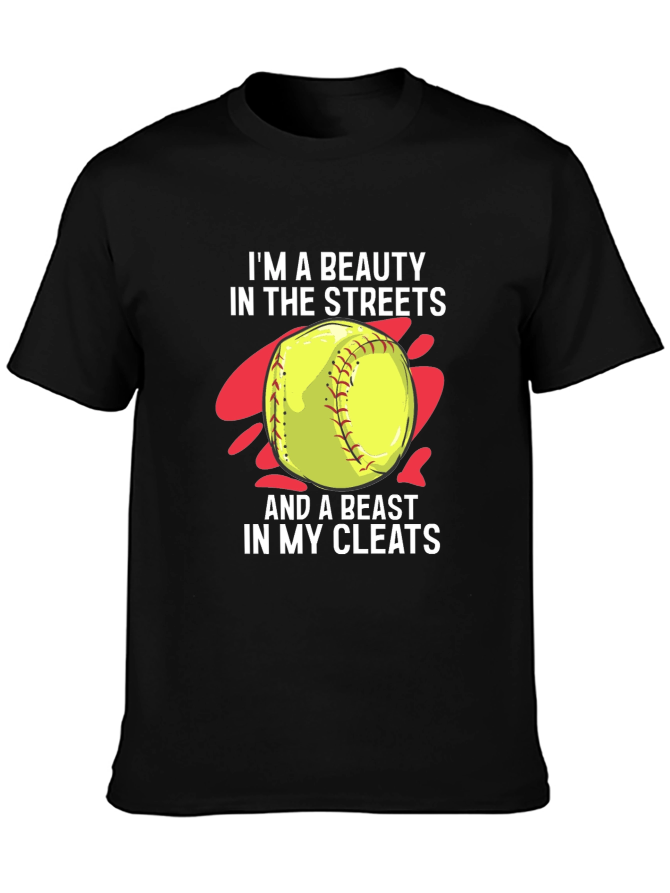 Beauty and Beast Softball T-Shirt