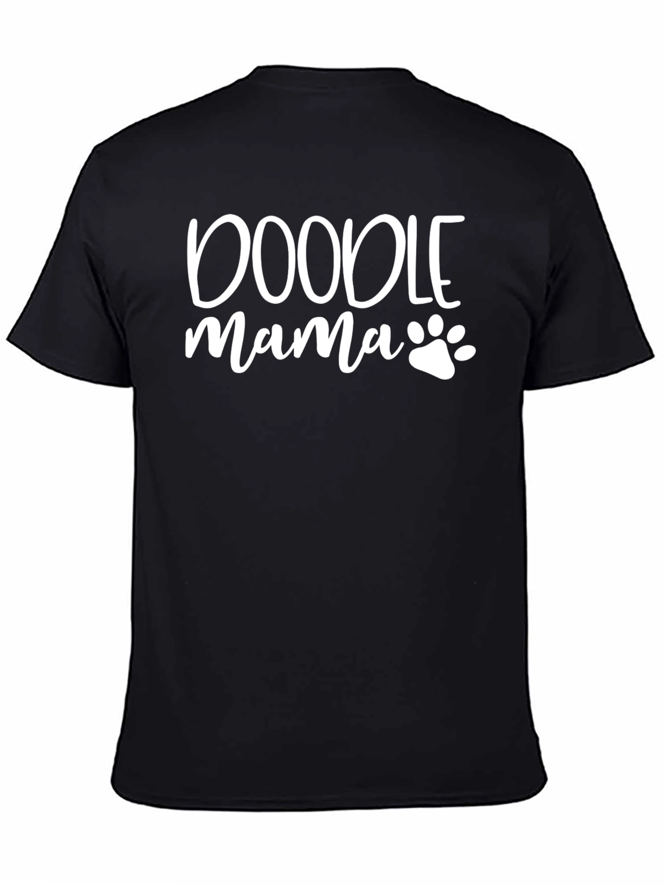 Doodle Mama Black Graphic T-Shirt