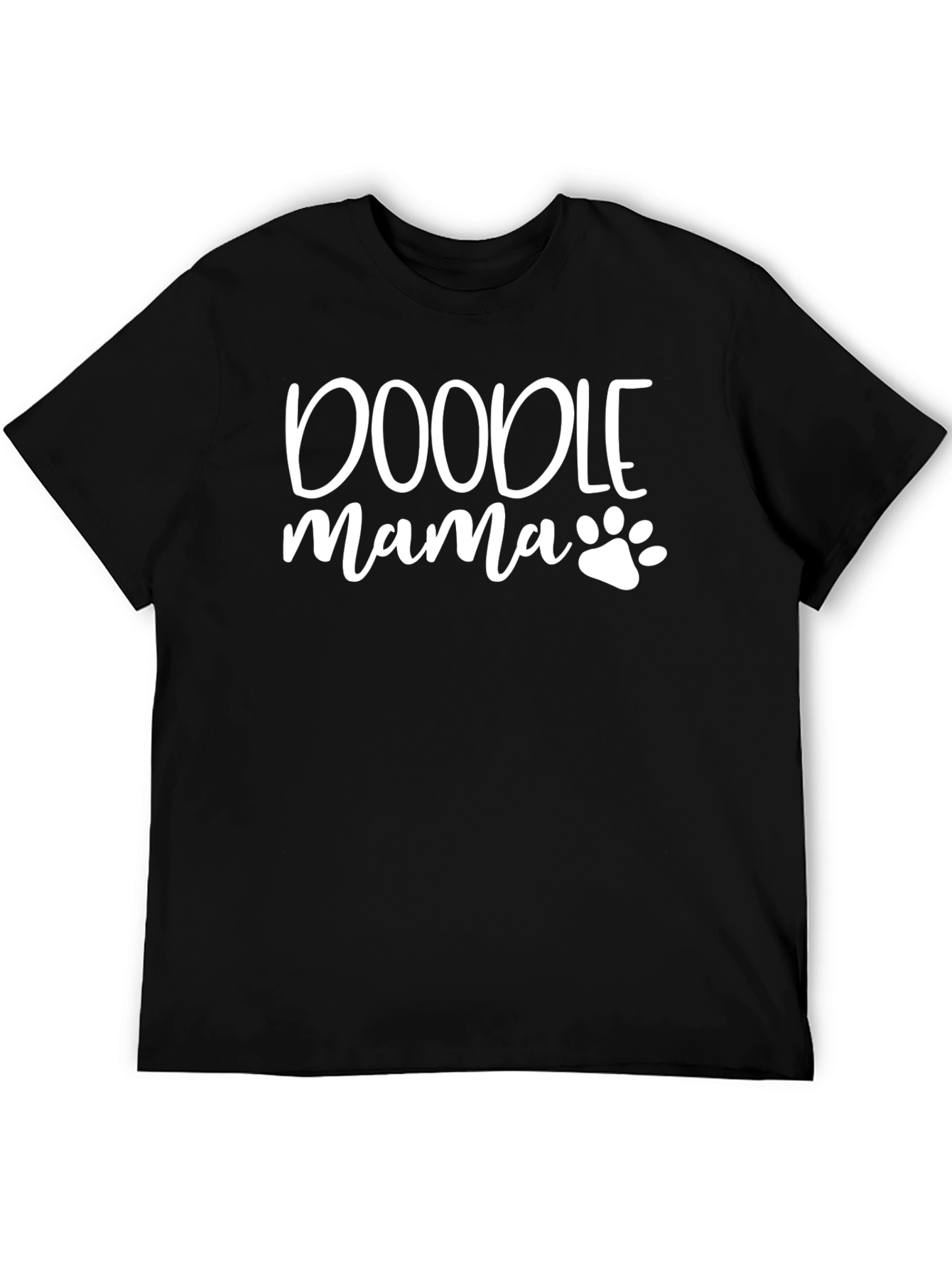 Doodle Mama Black Graphic T-Shirt