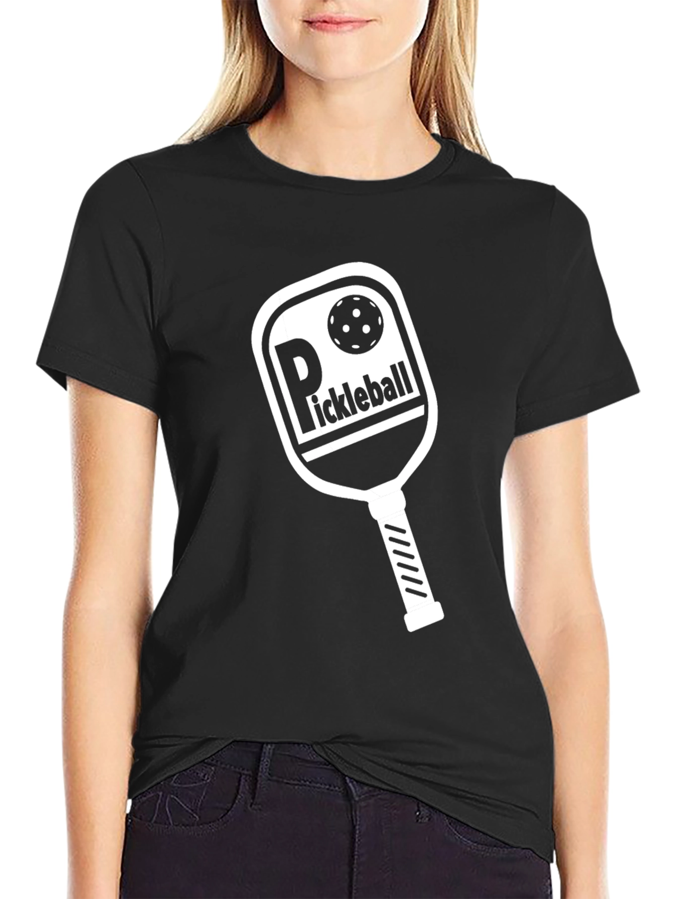 Pickleball Paddle Graphic Tee - Sporty Casual Wear