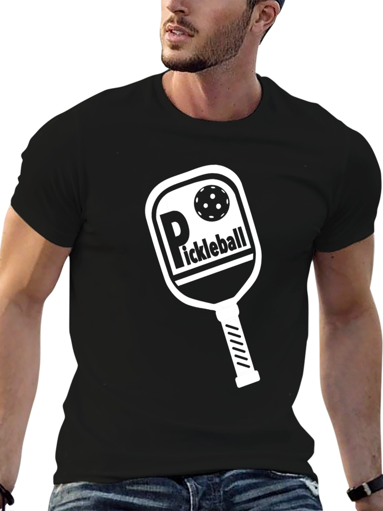 Pickleball Paddle Graphic Tee - Sporty Casual Wear