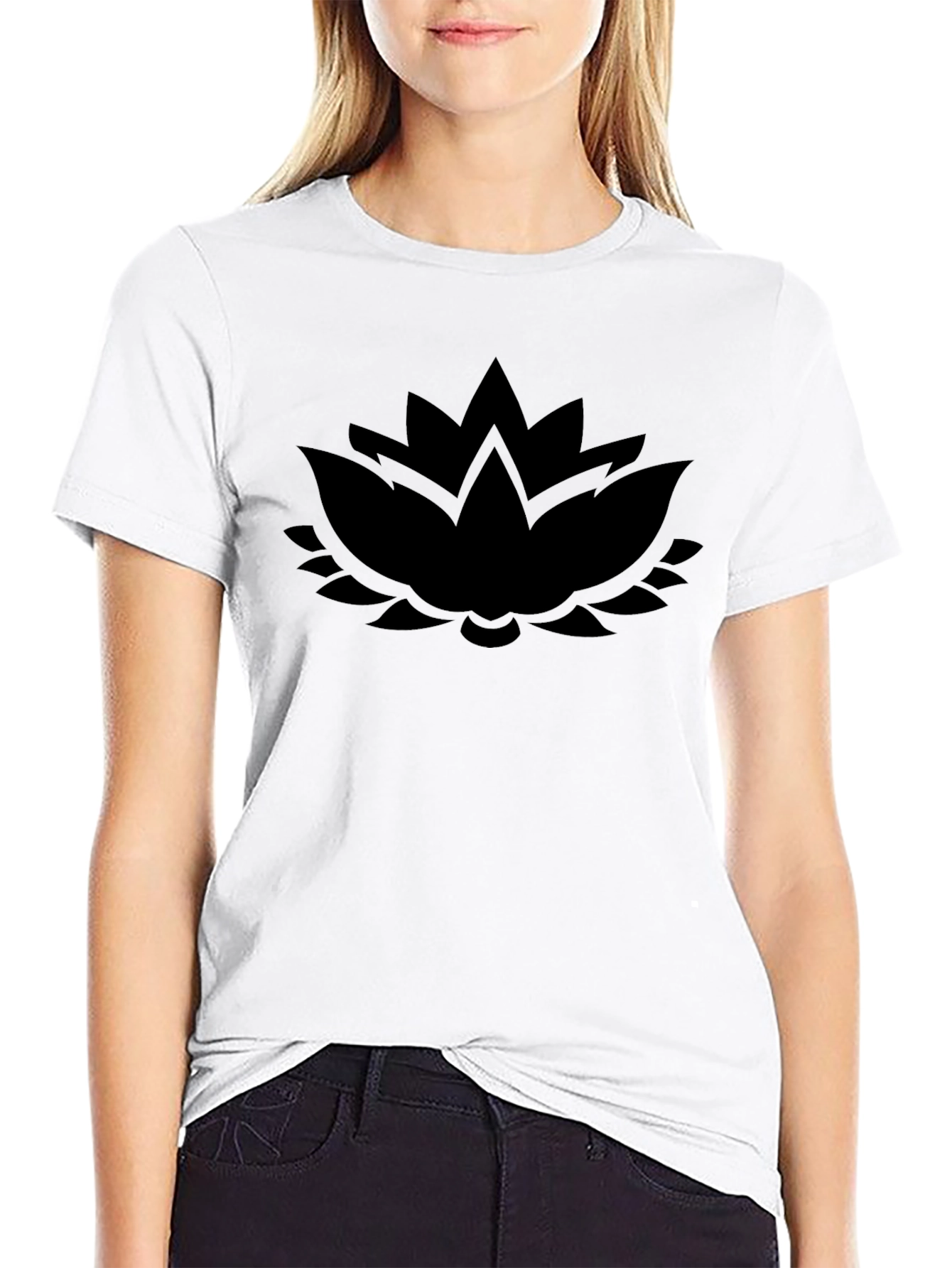 Lotus Flower Graphic Mens T-Shirt