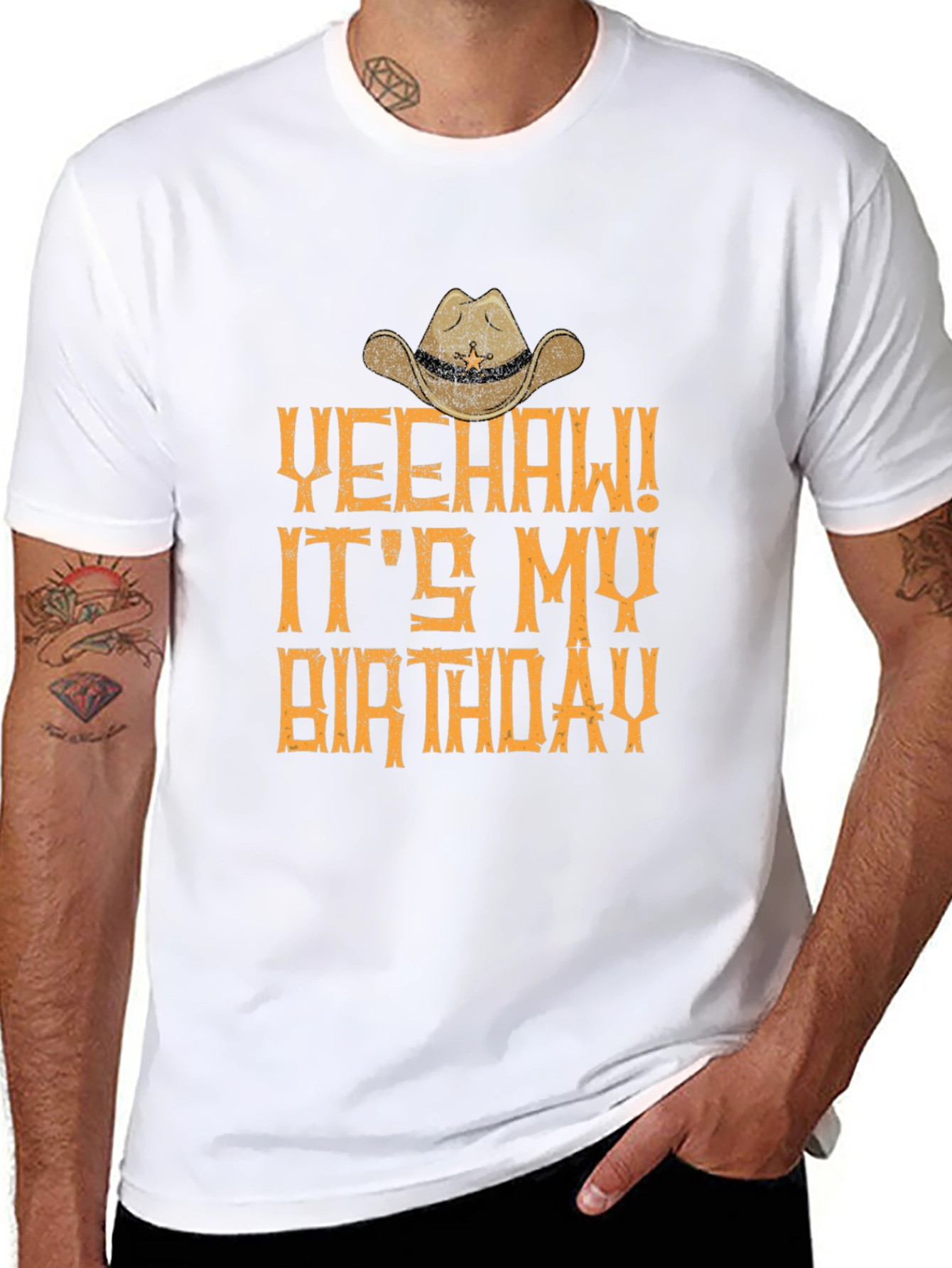 Yeehaw Its My Birthday T-Shirt - Western Cowboy Style
