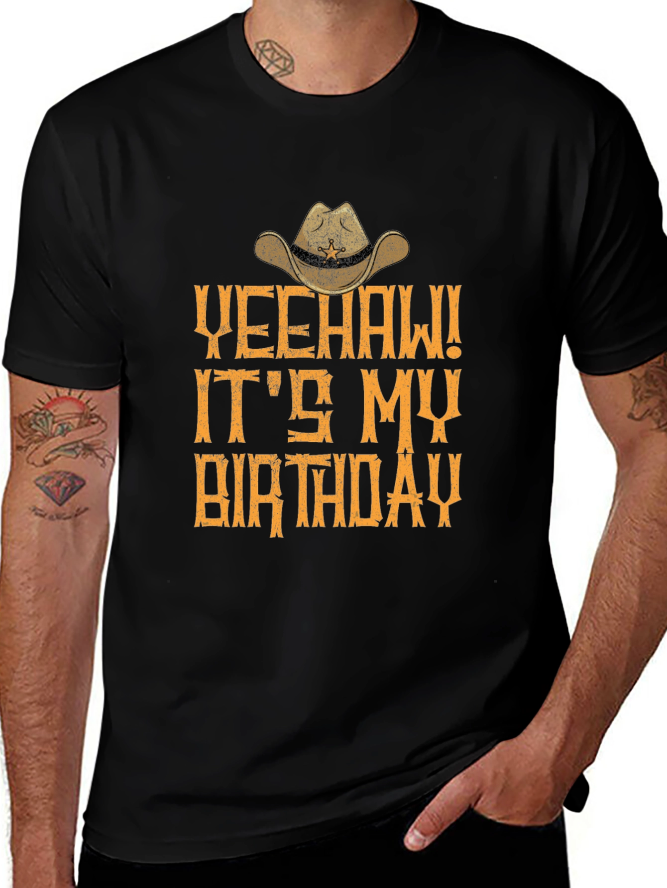 Yeehaw Its My Birthday T-Shirt - Western Cowboy Style