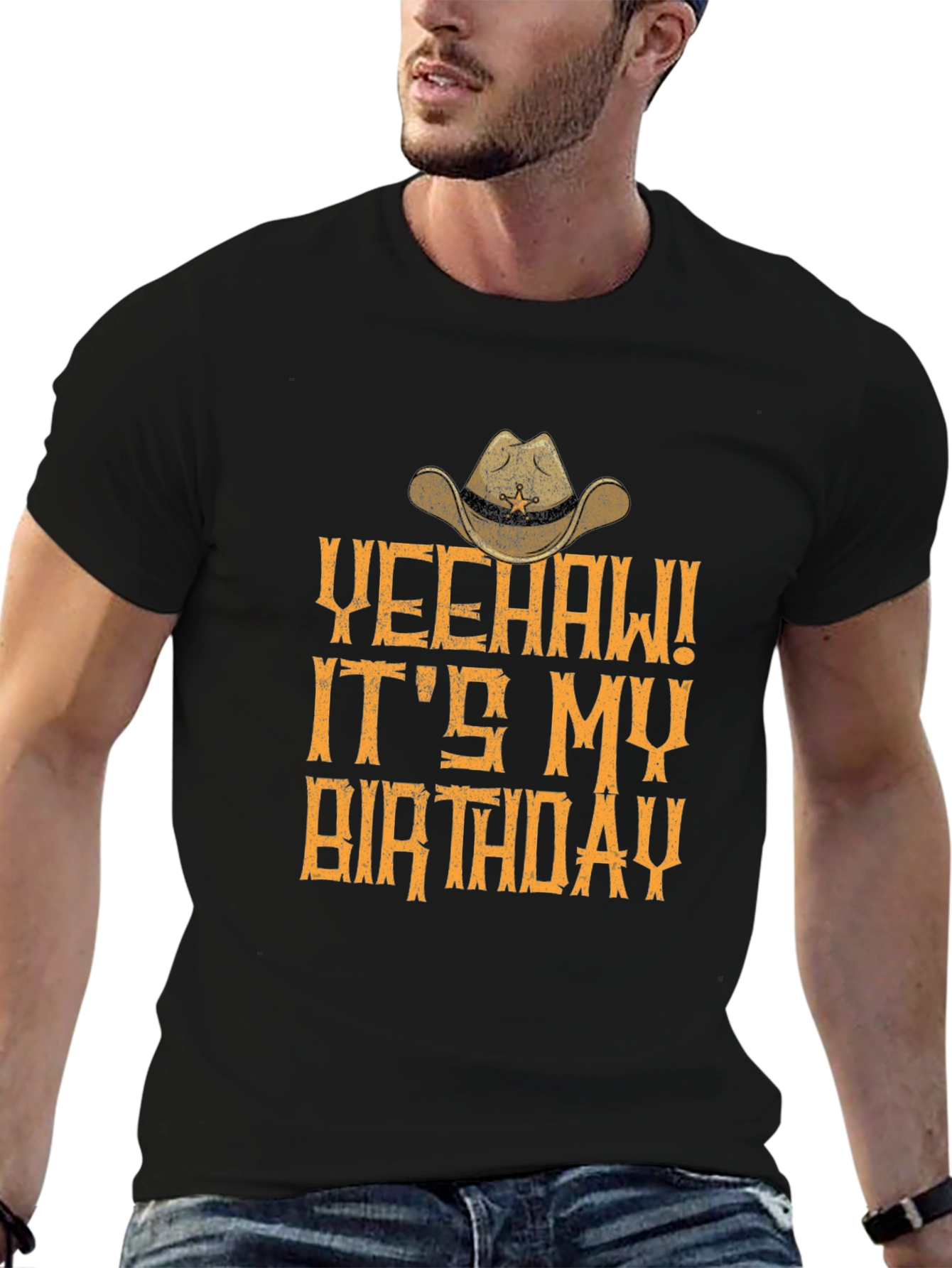 Yeehaw Its My Birthday T-Shirt - Western Cowboy Style