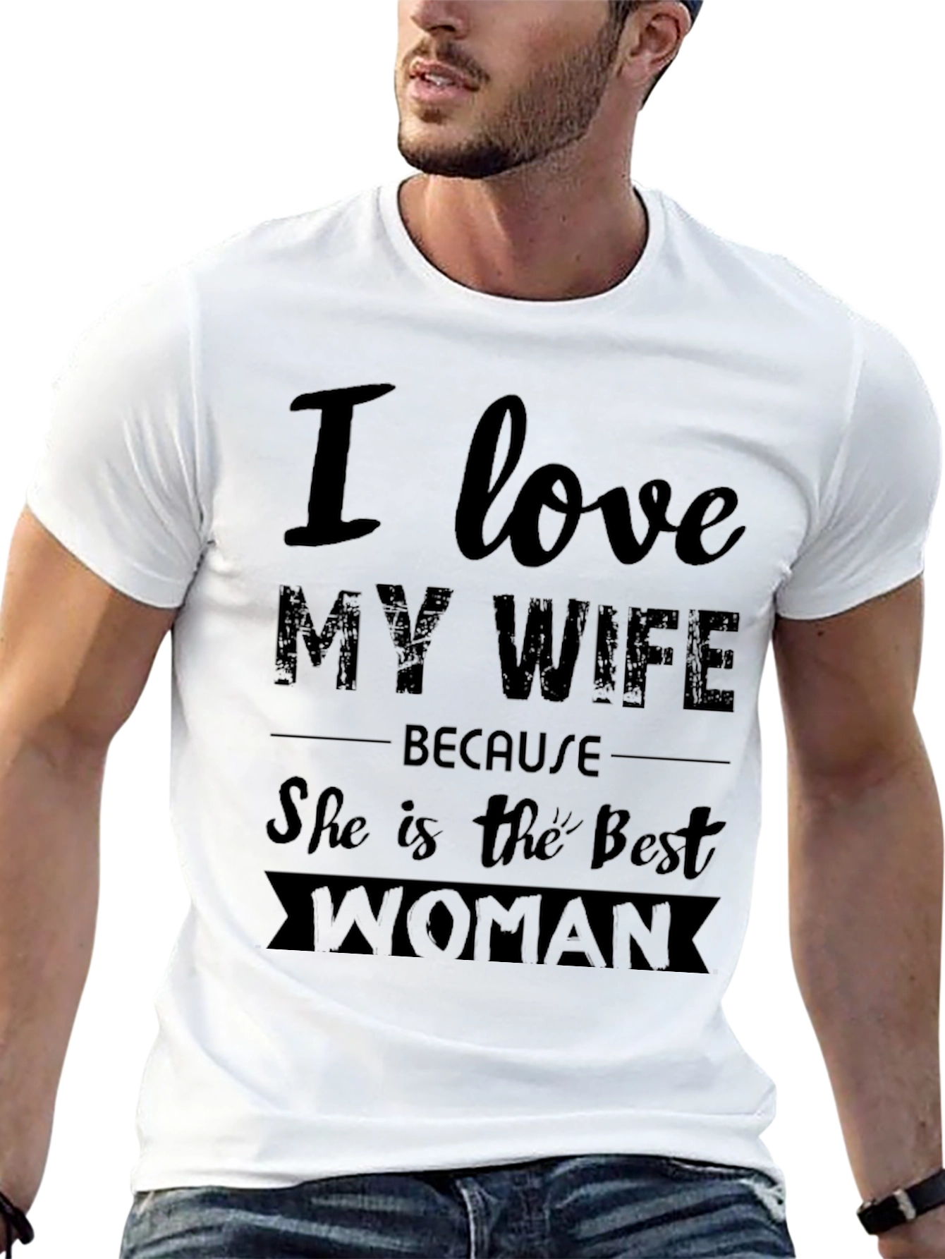 I Love My Wife Mens Graphic Tee