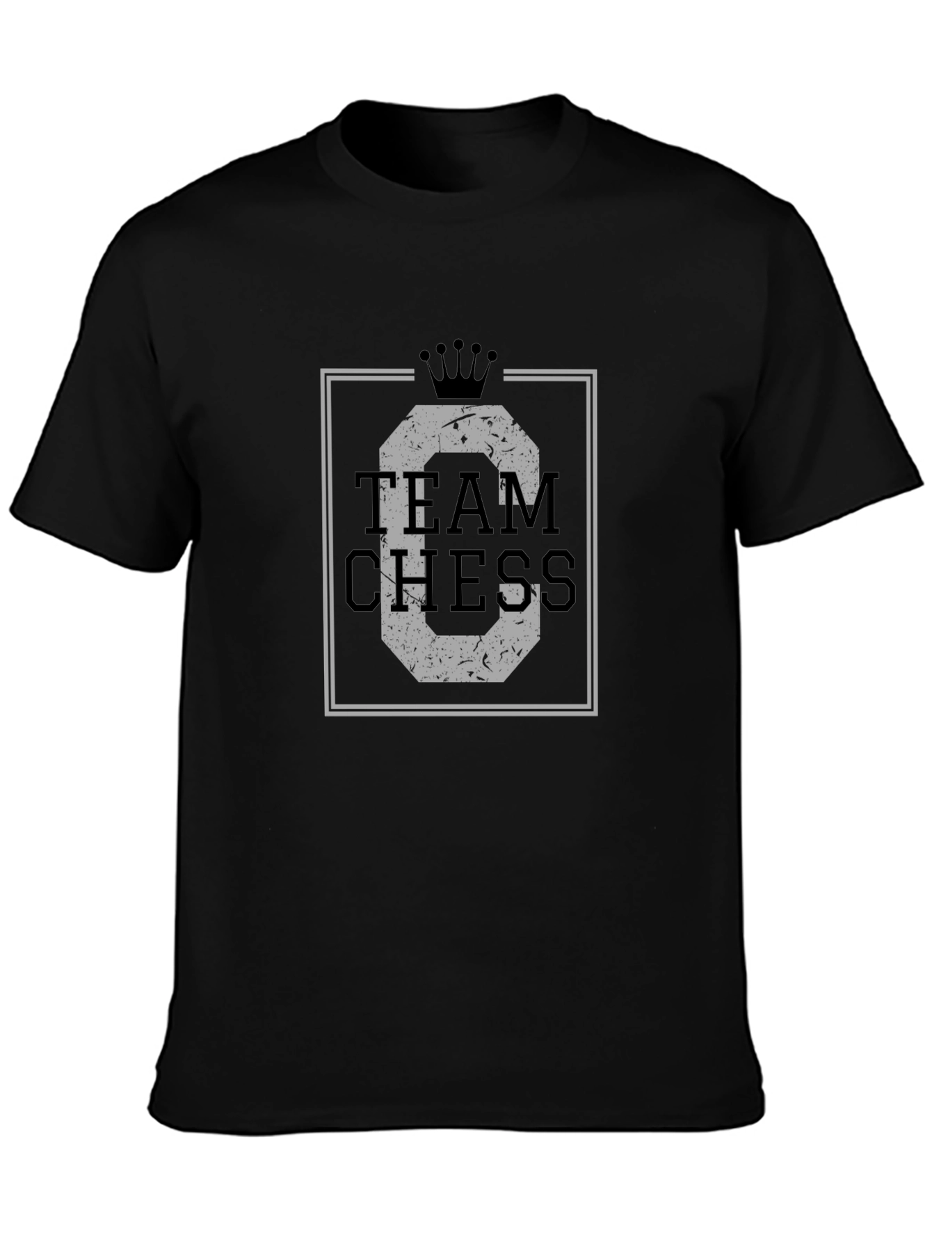 Team Chess Graphic T-Shirt - Black Cotton Tee