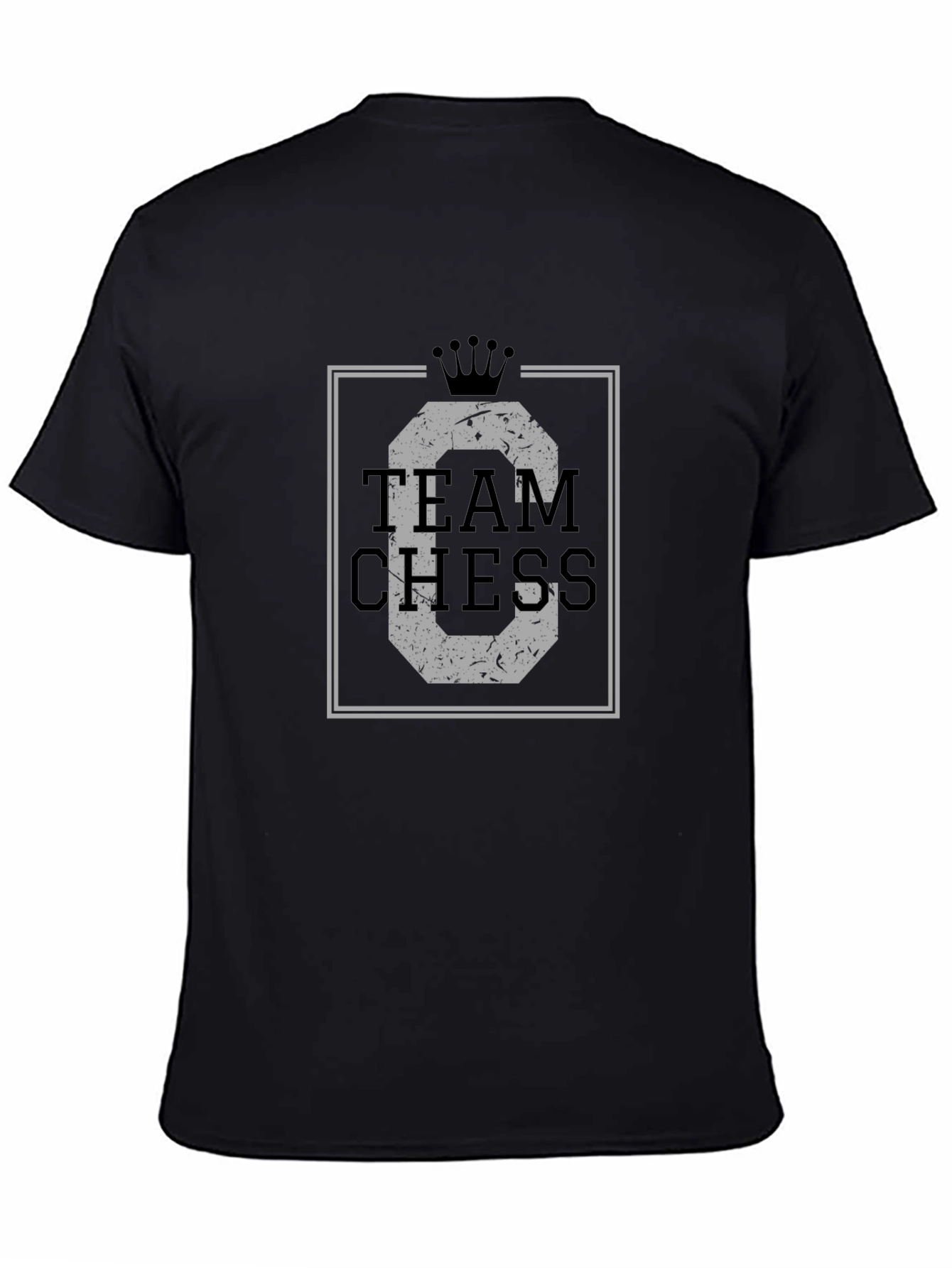 Team Chess Graphic T-Shirt - Black Cotton Tee