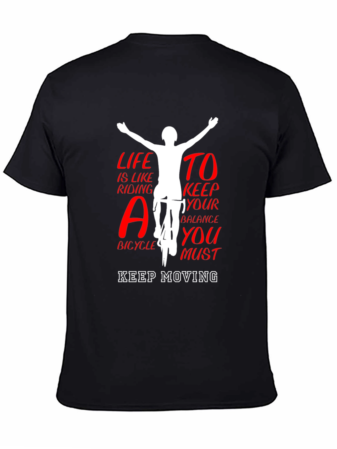 Life Like Riding Bicycle Tee - Keep Moving T-Shirt