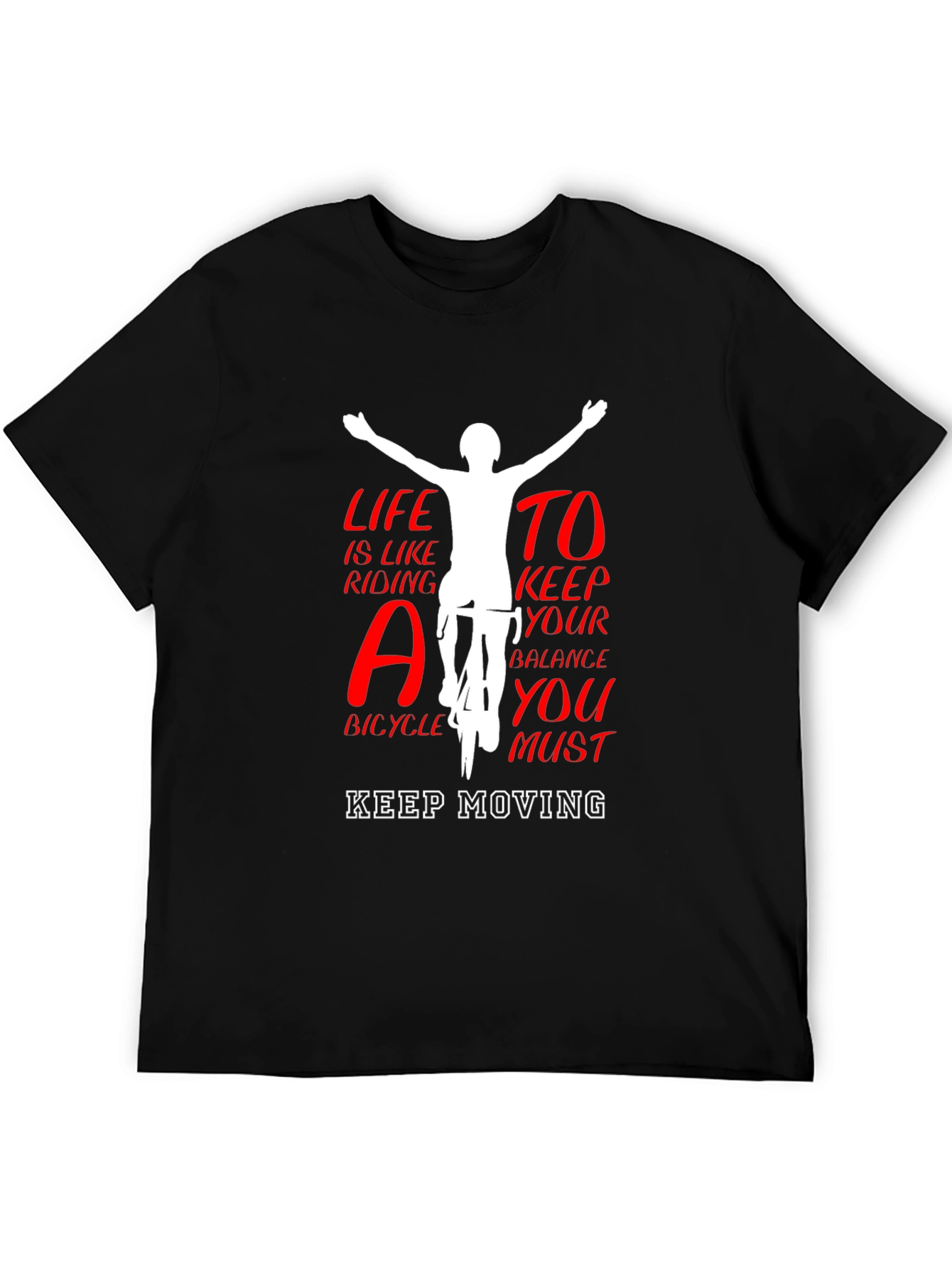 Life Like Riding Bicycle Tee - Keep Moving T-Shirt