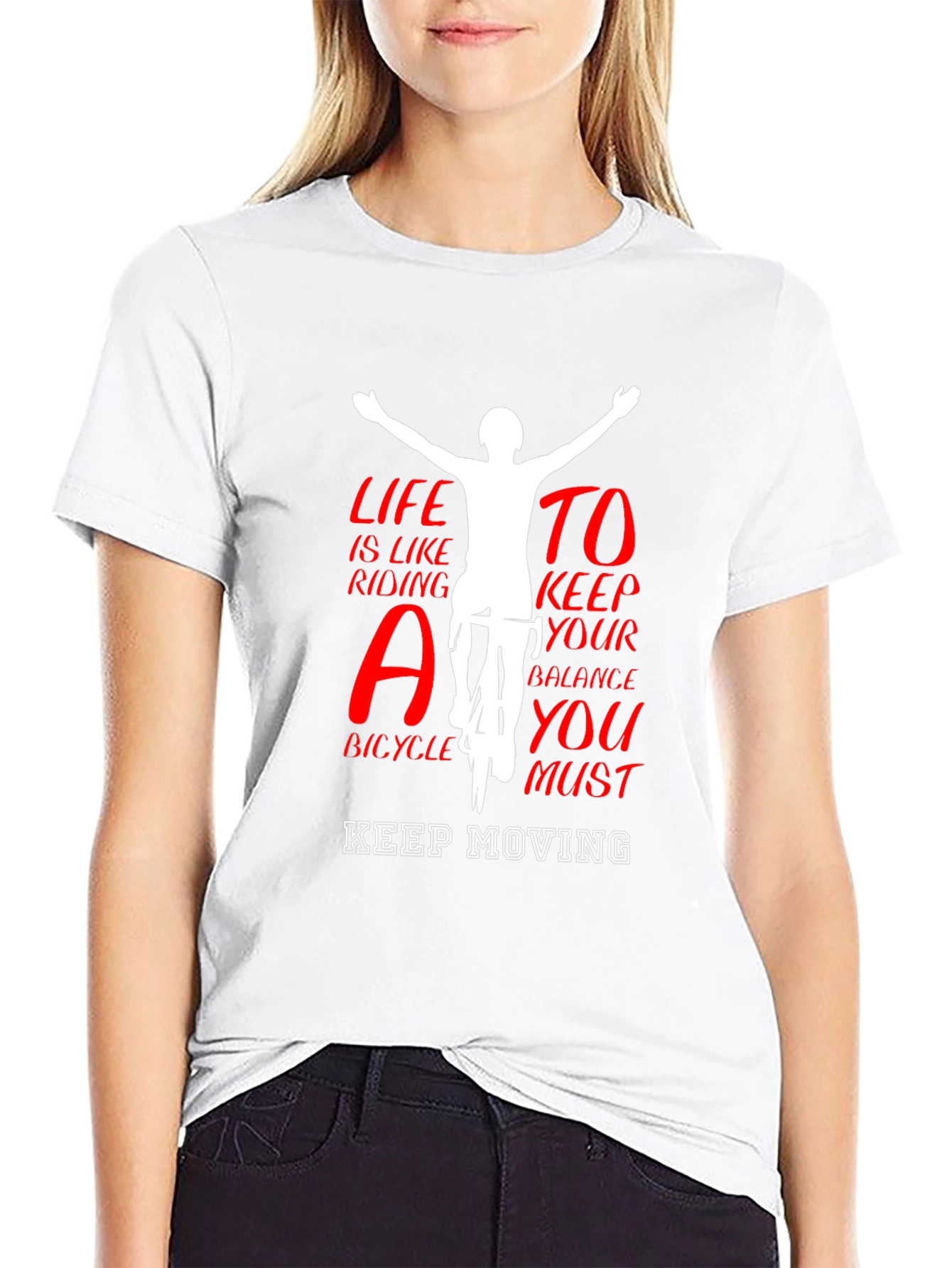 Life Like Riding Bicycle Tee - Keep Moving T-Shirt