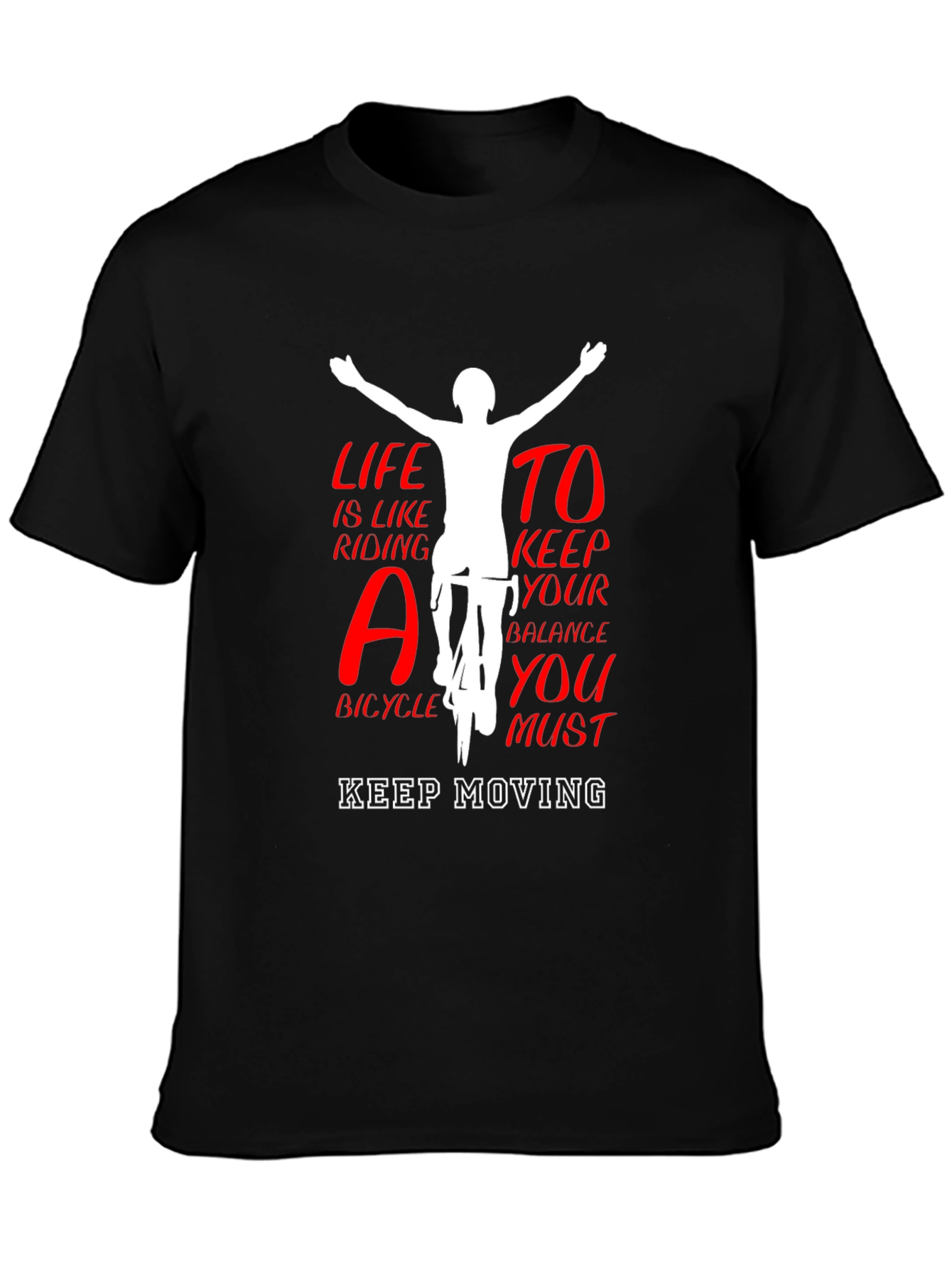Life Like Riding Bicycle Tee - Keep Moving T-Shirt