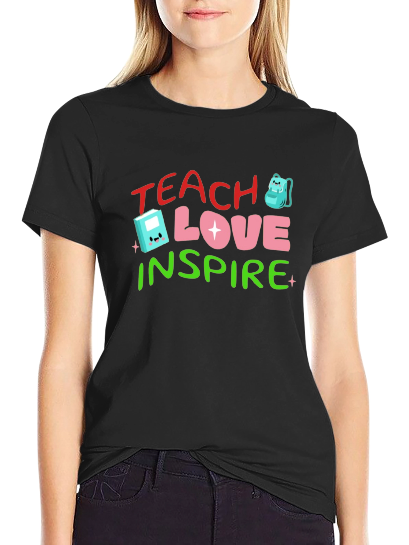 Teach Love Inspire Black T-Shirt