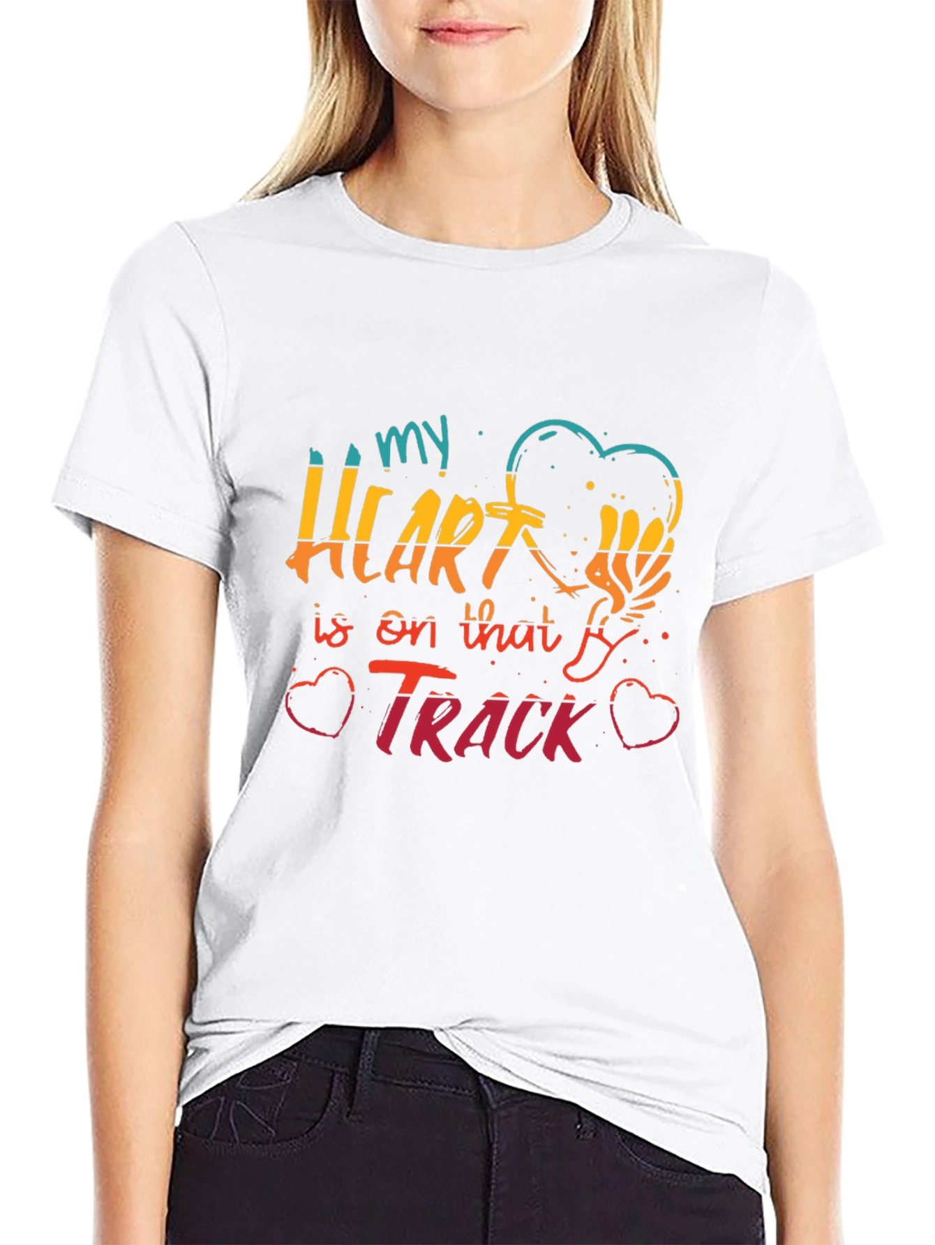 My Heart Is On That Track Graphic Tee