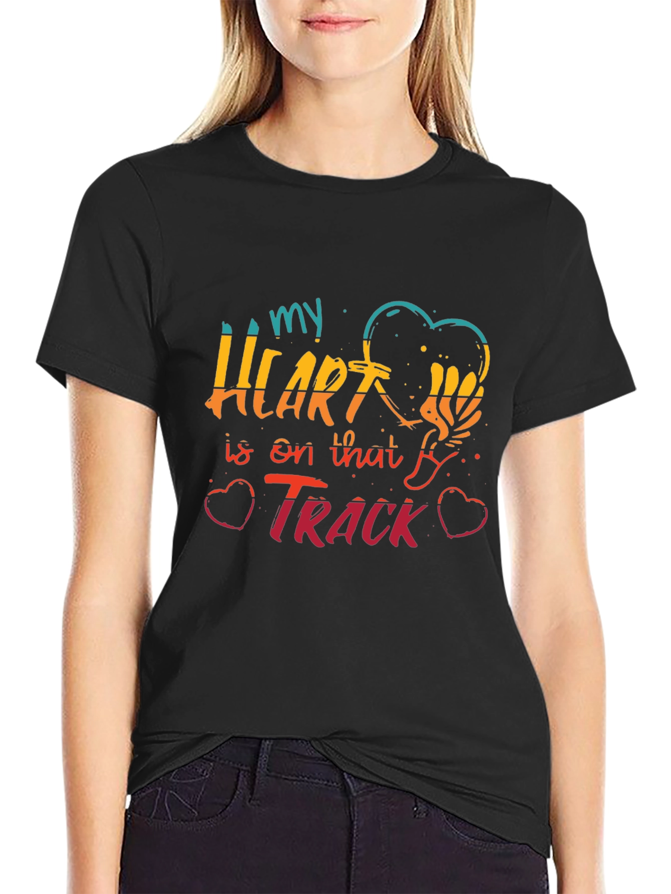 My Heart Is On That Track Graphic Tee