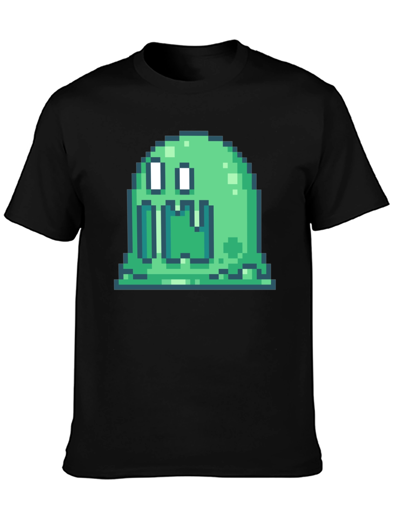 Pixel Slime Monster T-Shirt - Retro Gaming Style