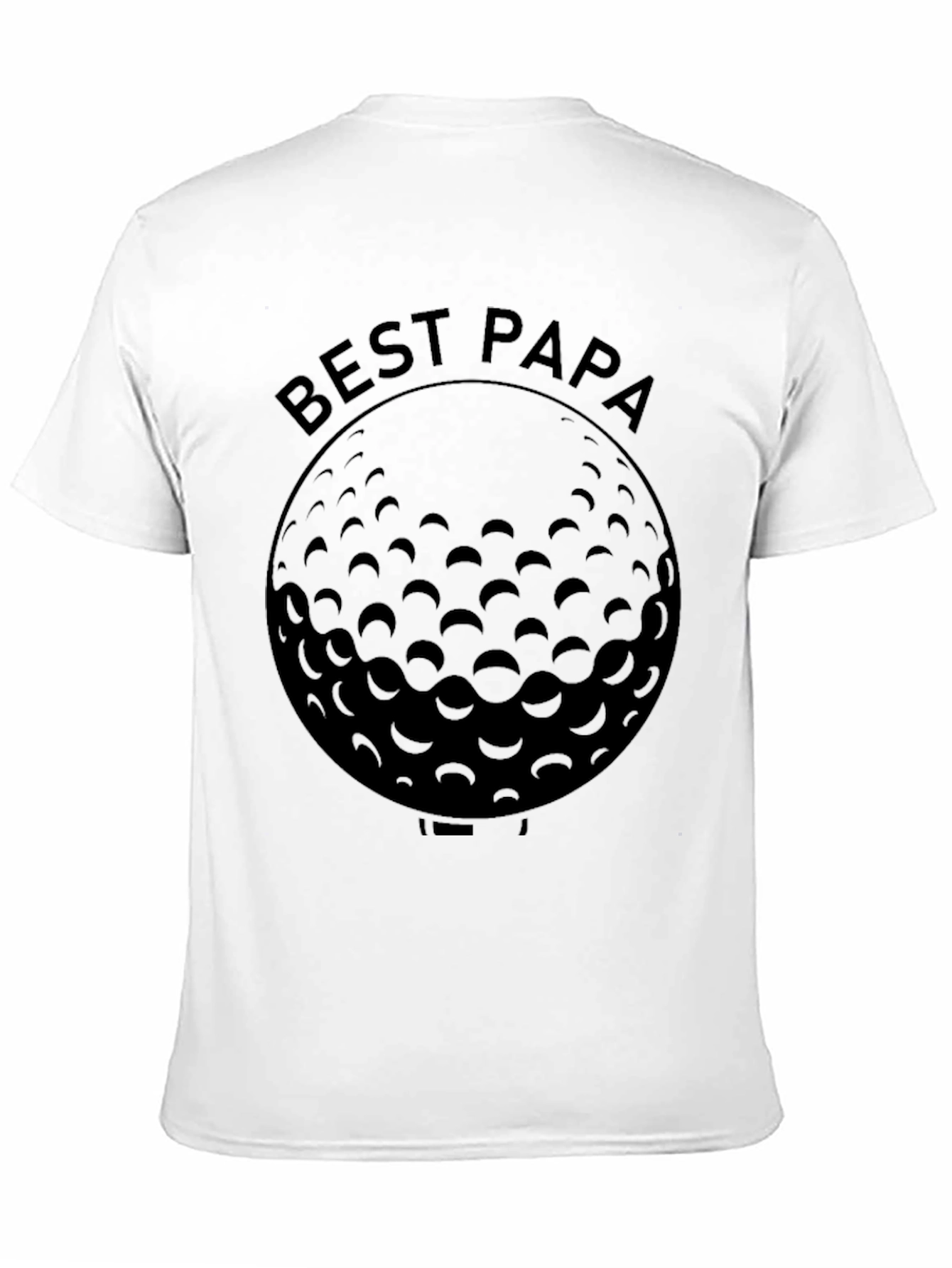 Best Papa Golf Ball Graphic T-Shirt