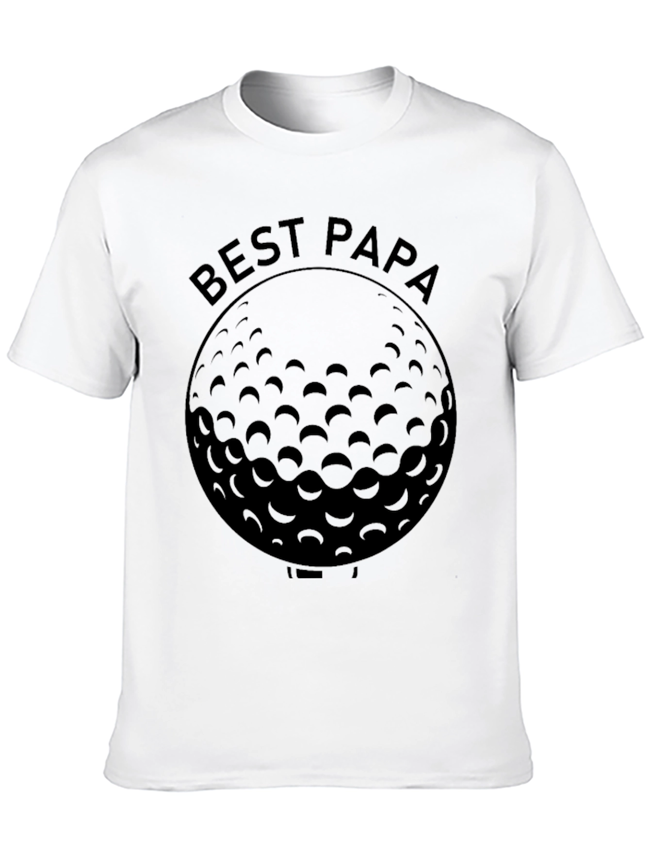 Best Papa Golf Ball Graphic T-Shirt