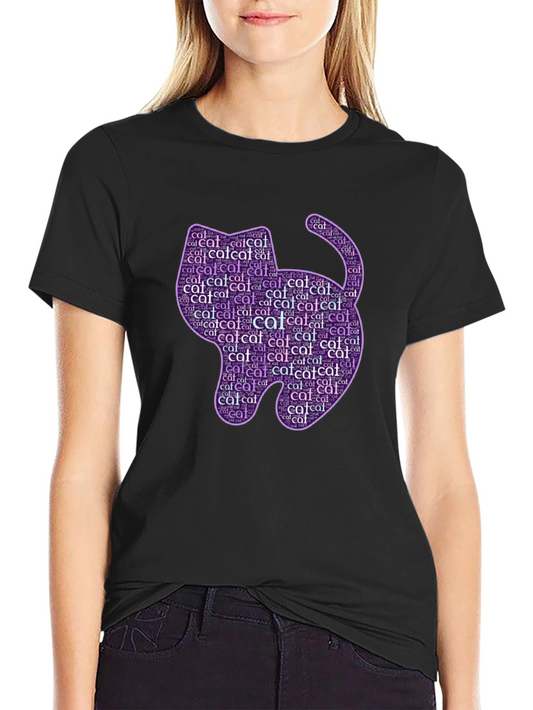 Cat Word Art T-Shirt