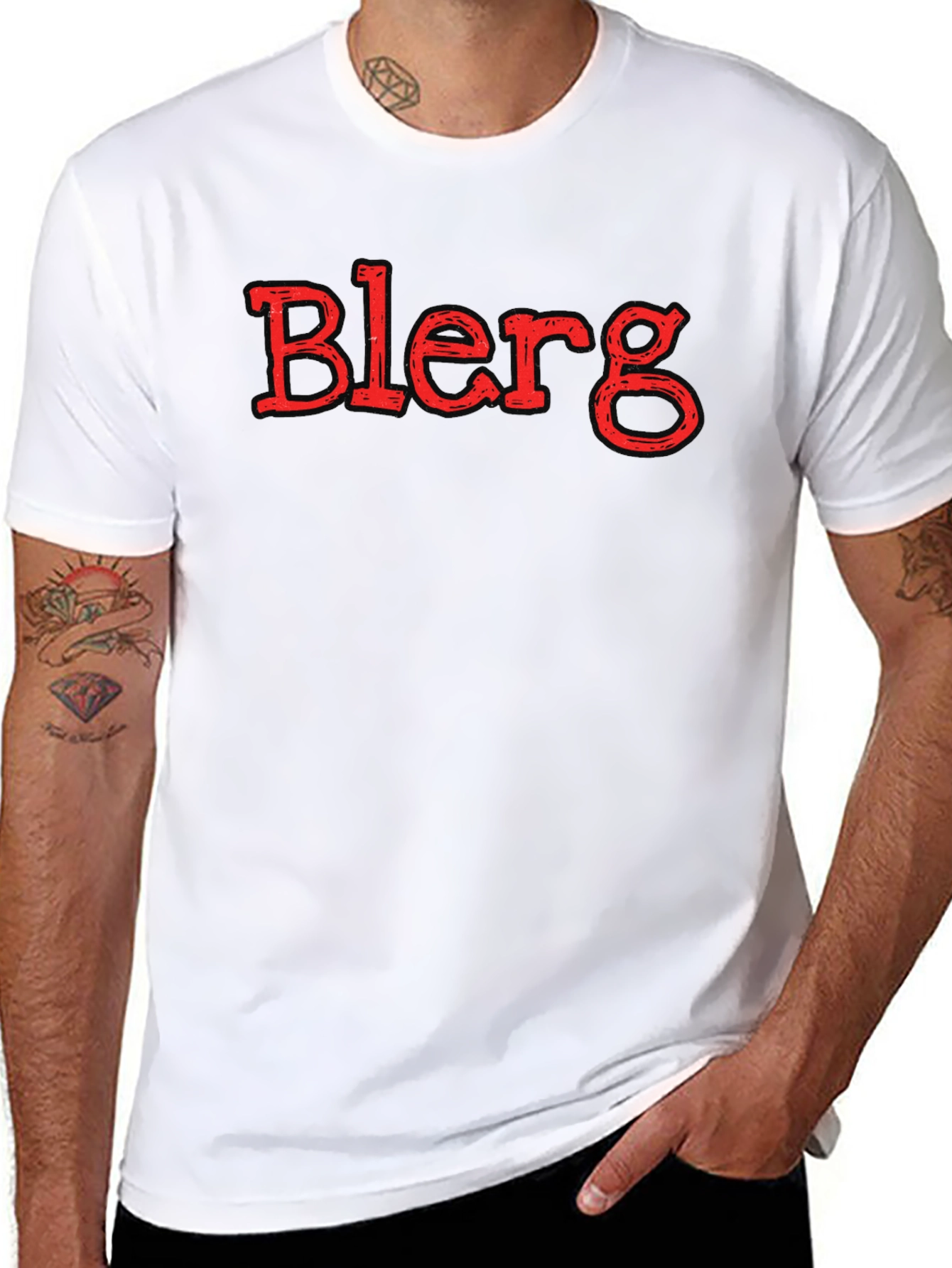 Blerg Graphic Tee - Unisex Black T-Shirt
