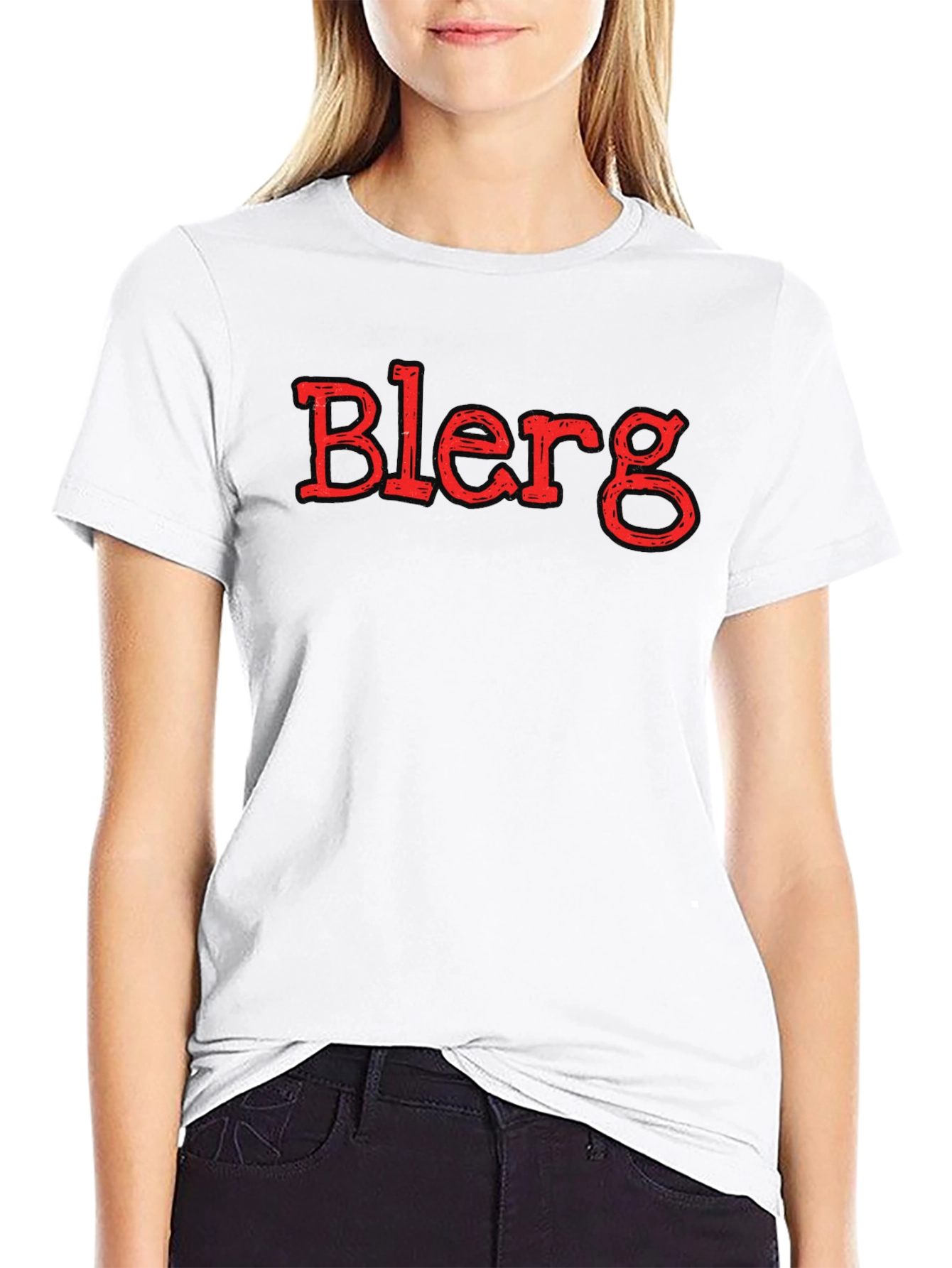 Blerg Graphic Tee - Unisex Black T-Shirt