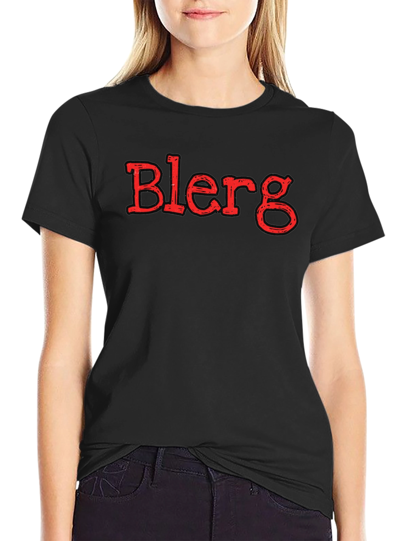 Blerg Graphic Tee - Unisex Black T-Shirt