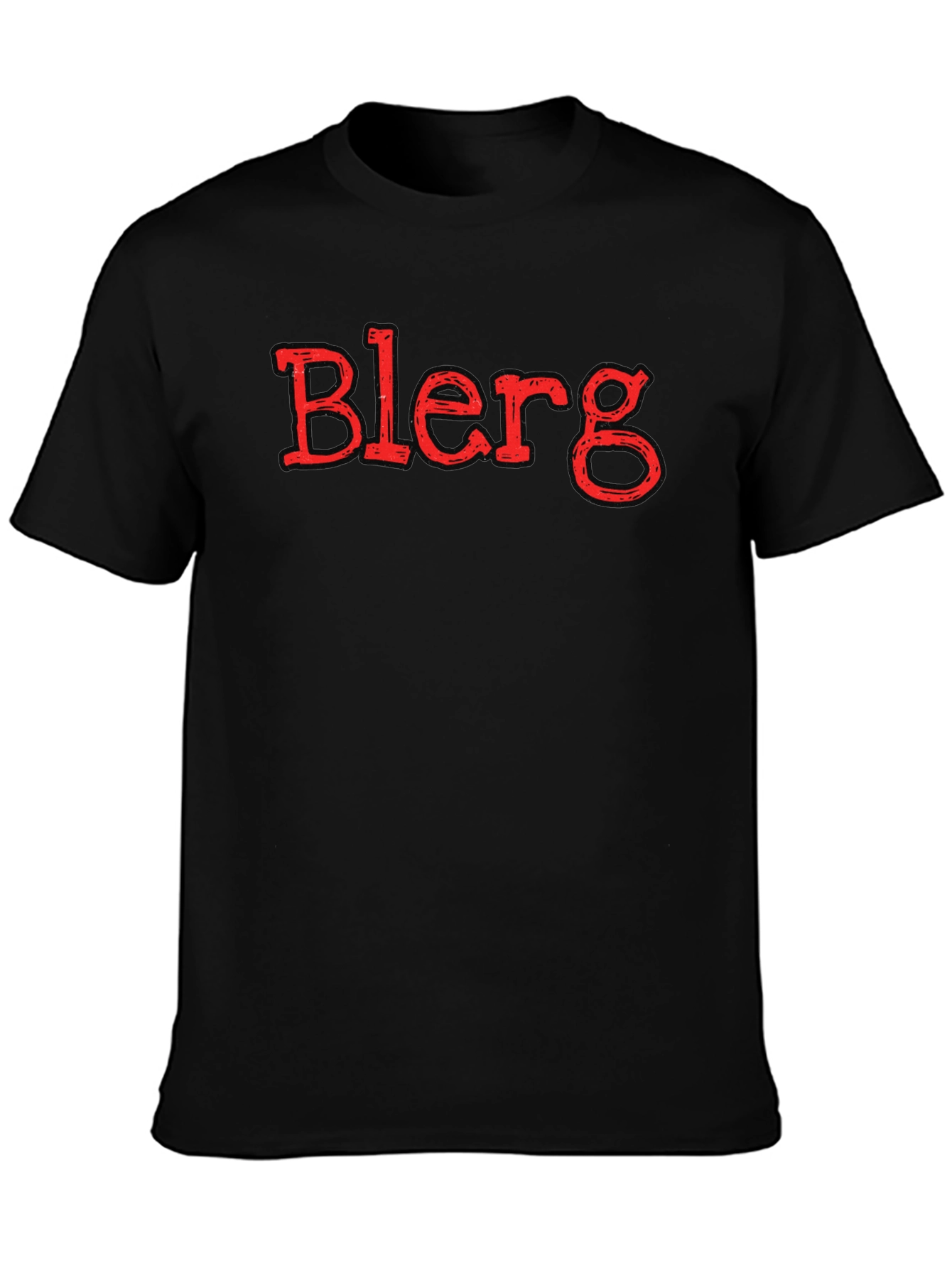 Blerg Graphic Tee - Unisex Black T-Shirt