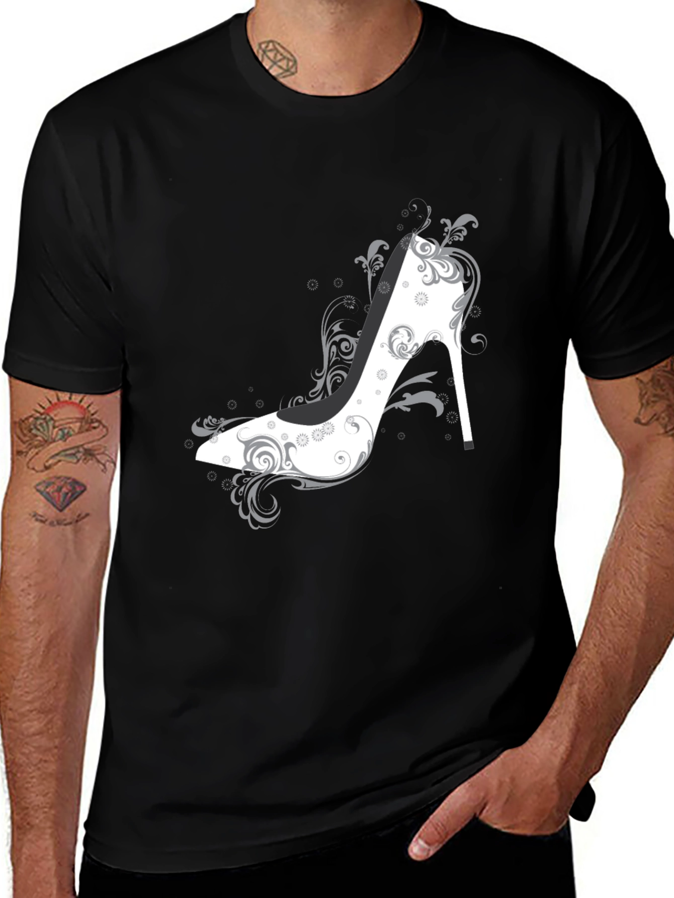 Elegant High Heel Shoe Graphic T-Shirt