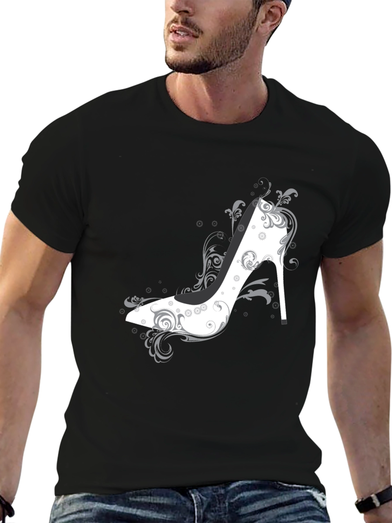 Elegant High Heel Shoe Graphic T-Shirt