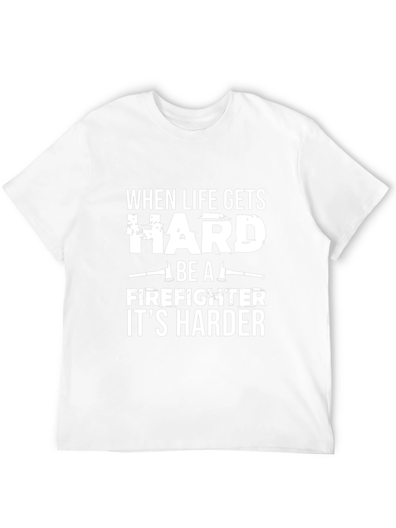 Firefighter Harder Black Graphic Tee