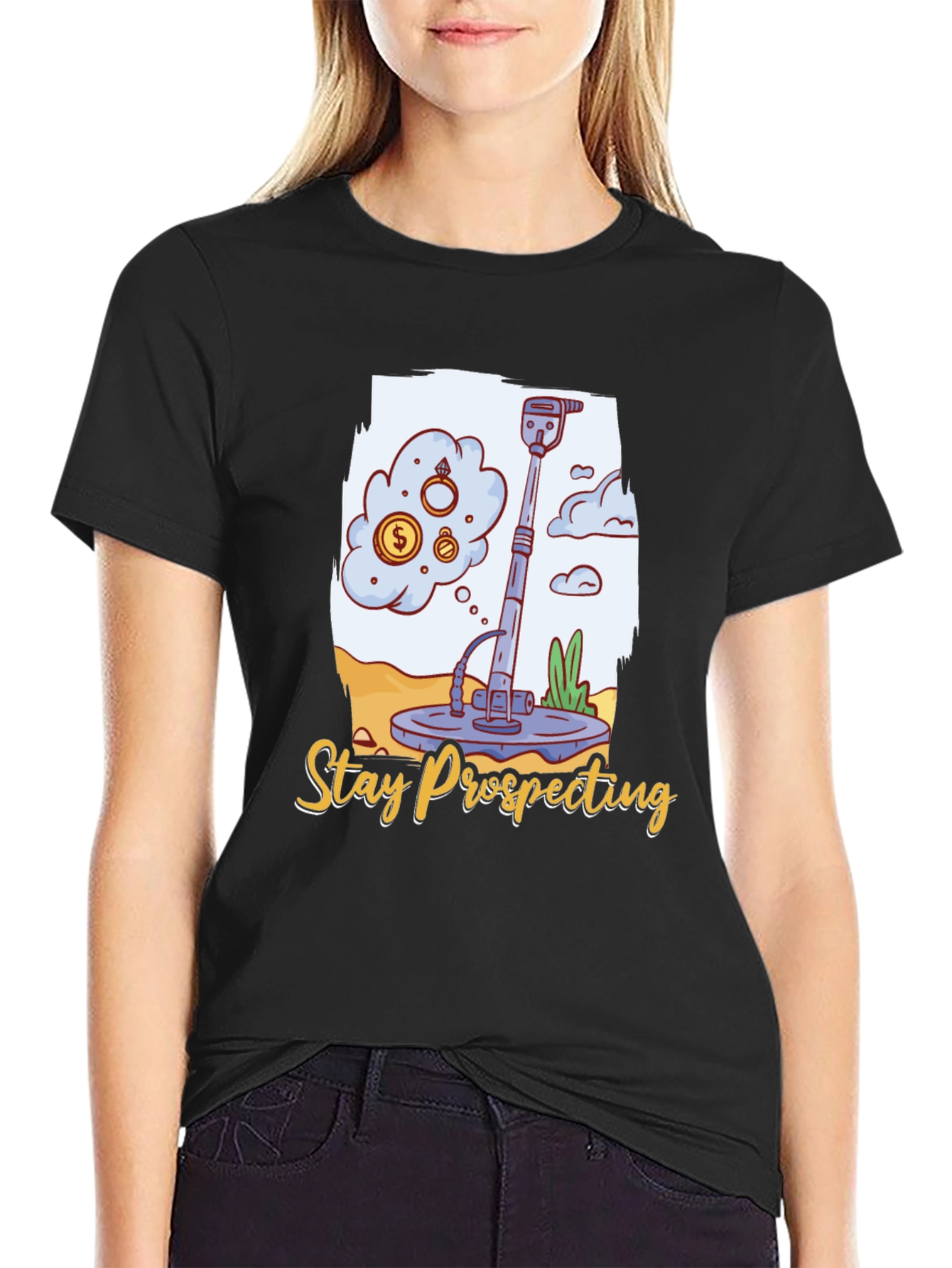 Stay Prospecting Metal Detector T-Shirt