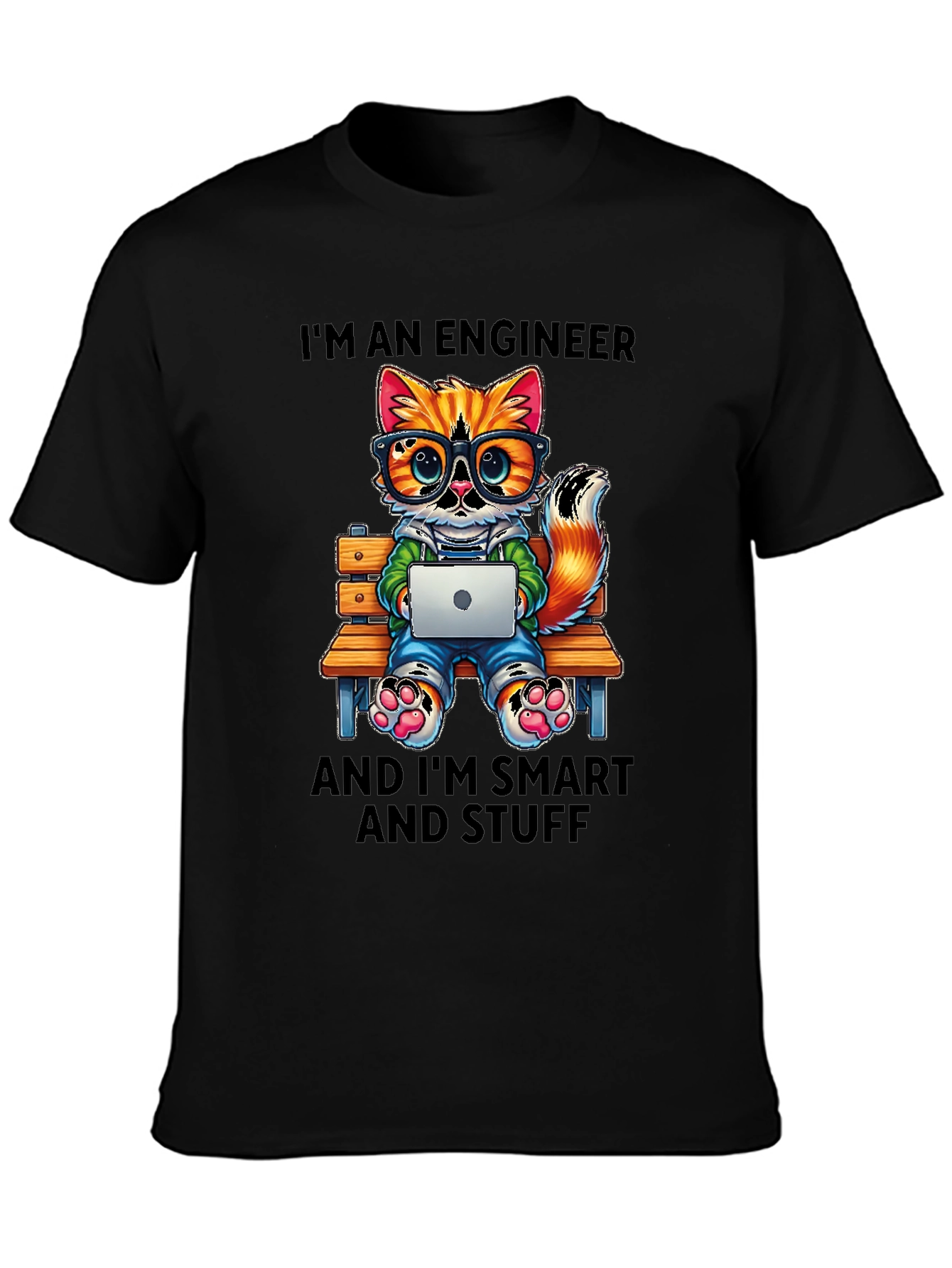 Engineer Cat T-Shirt: Smart and Stylish Tee