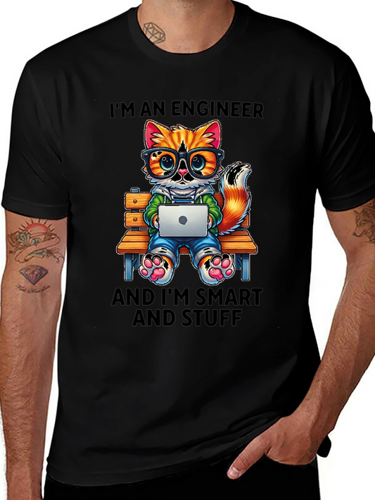 Engineer Cat T-Shirt: Smart and Stylish Tee