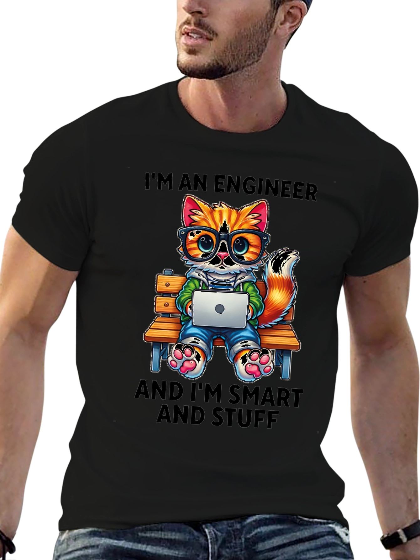 Engineer Cat T-Shirt: Smart and Stylish Tee