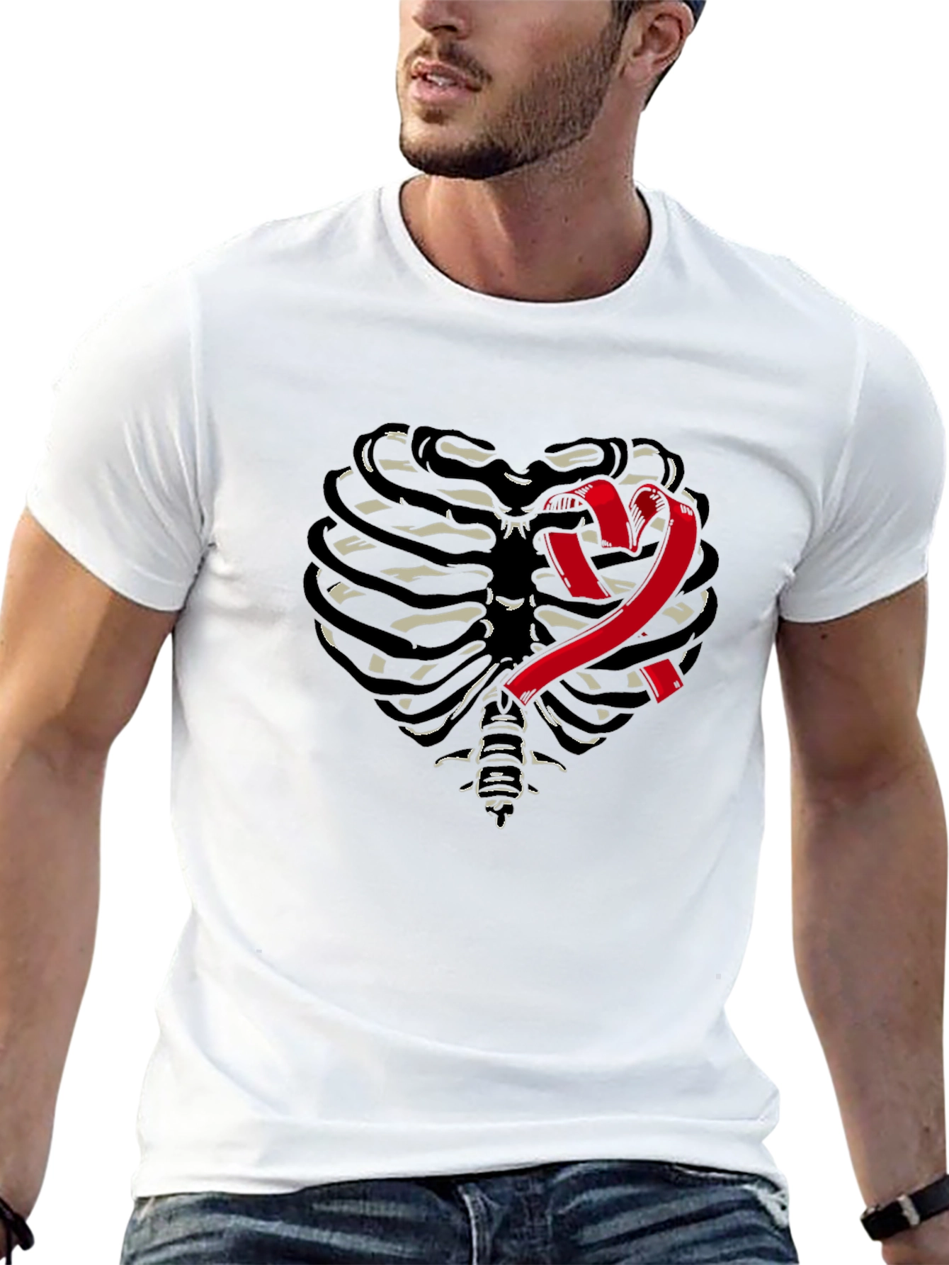 Heart Rib Cage Awareness T-Shirt