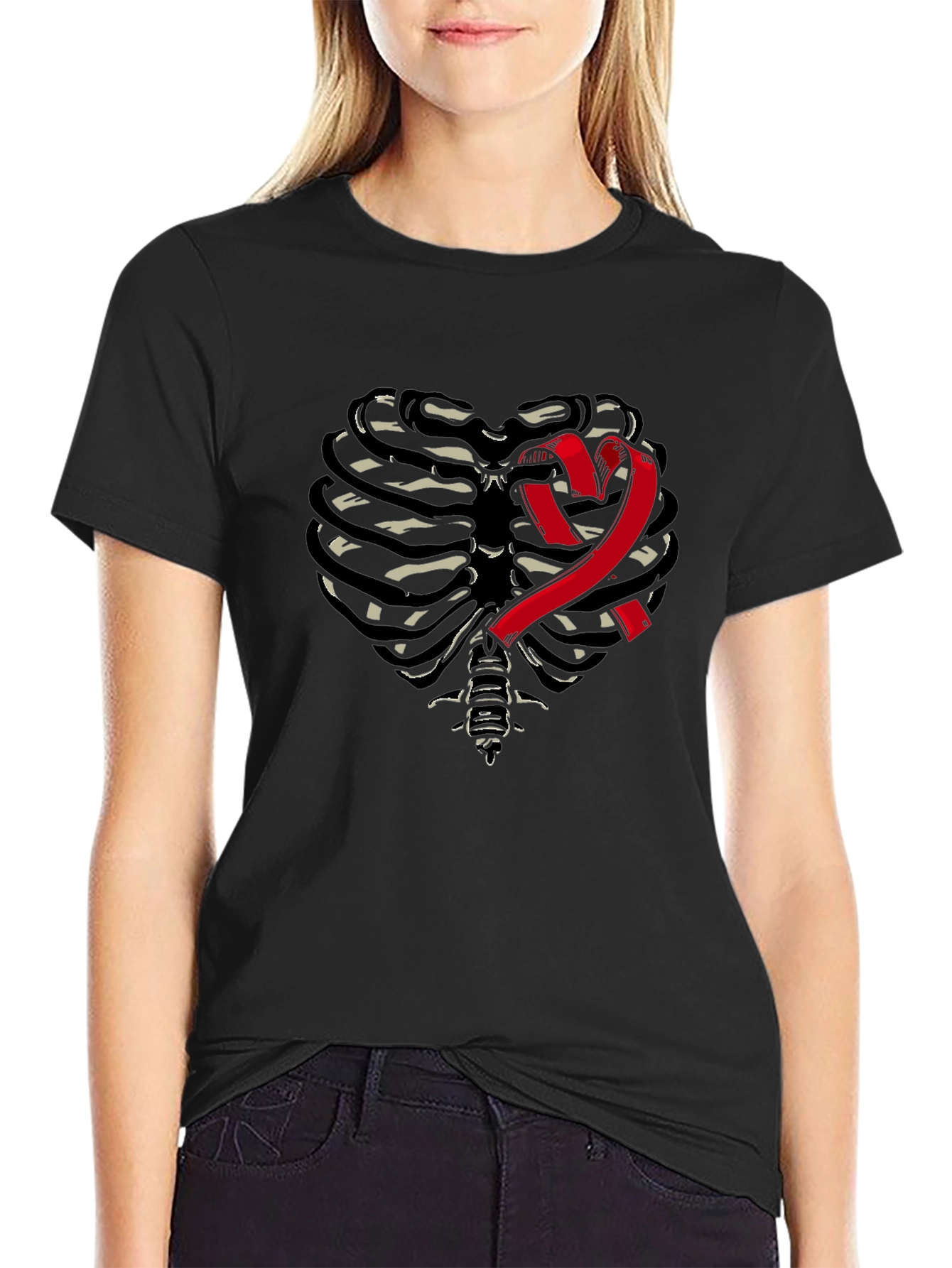 Heart Rib Cage Awareness T-Shirt