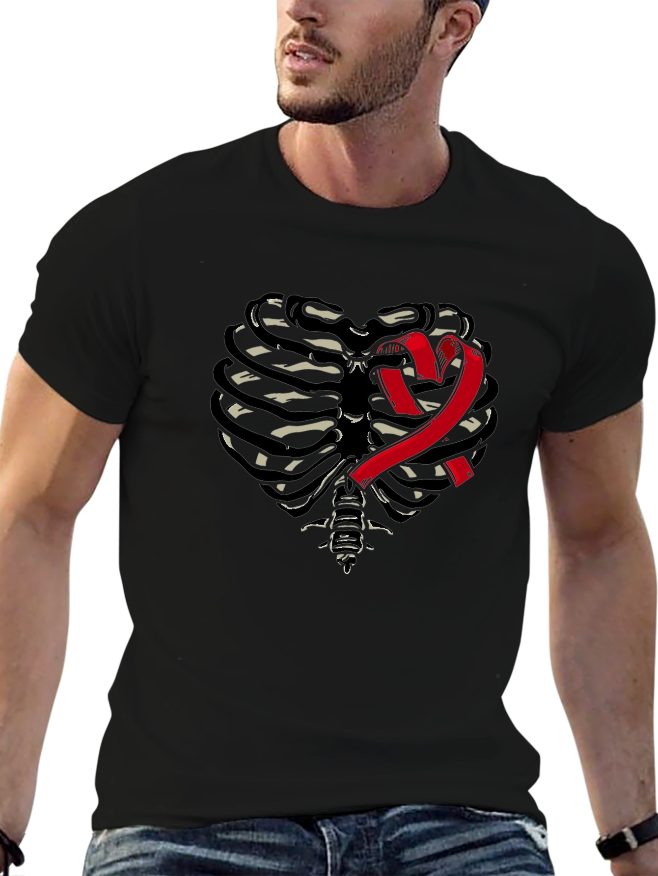 Heart Rib Cage Awareness T-Shirt