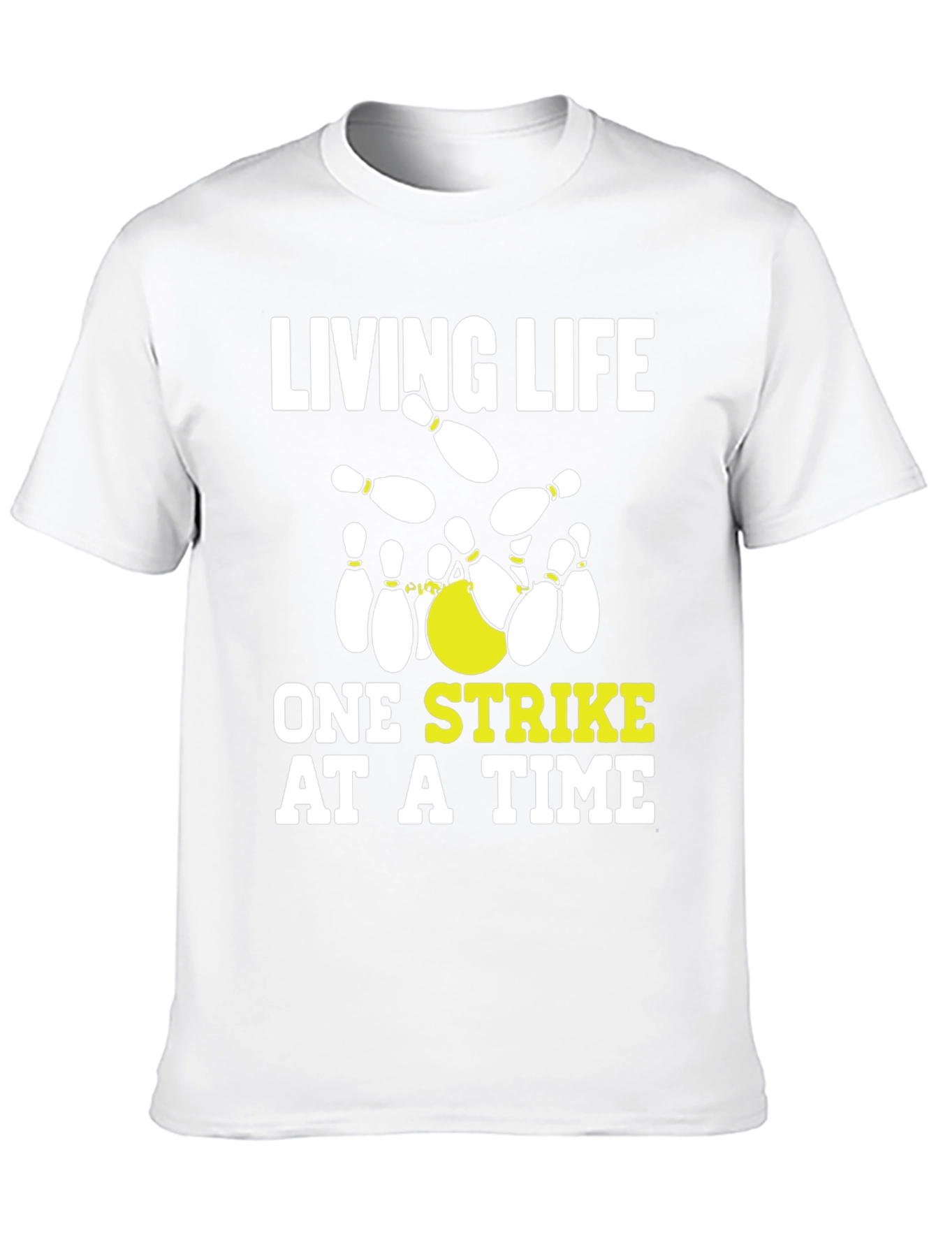Living Life One Strike at a Time Bowling T-Shirt
