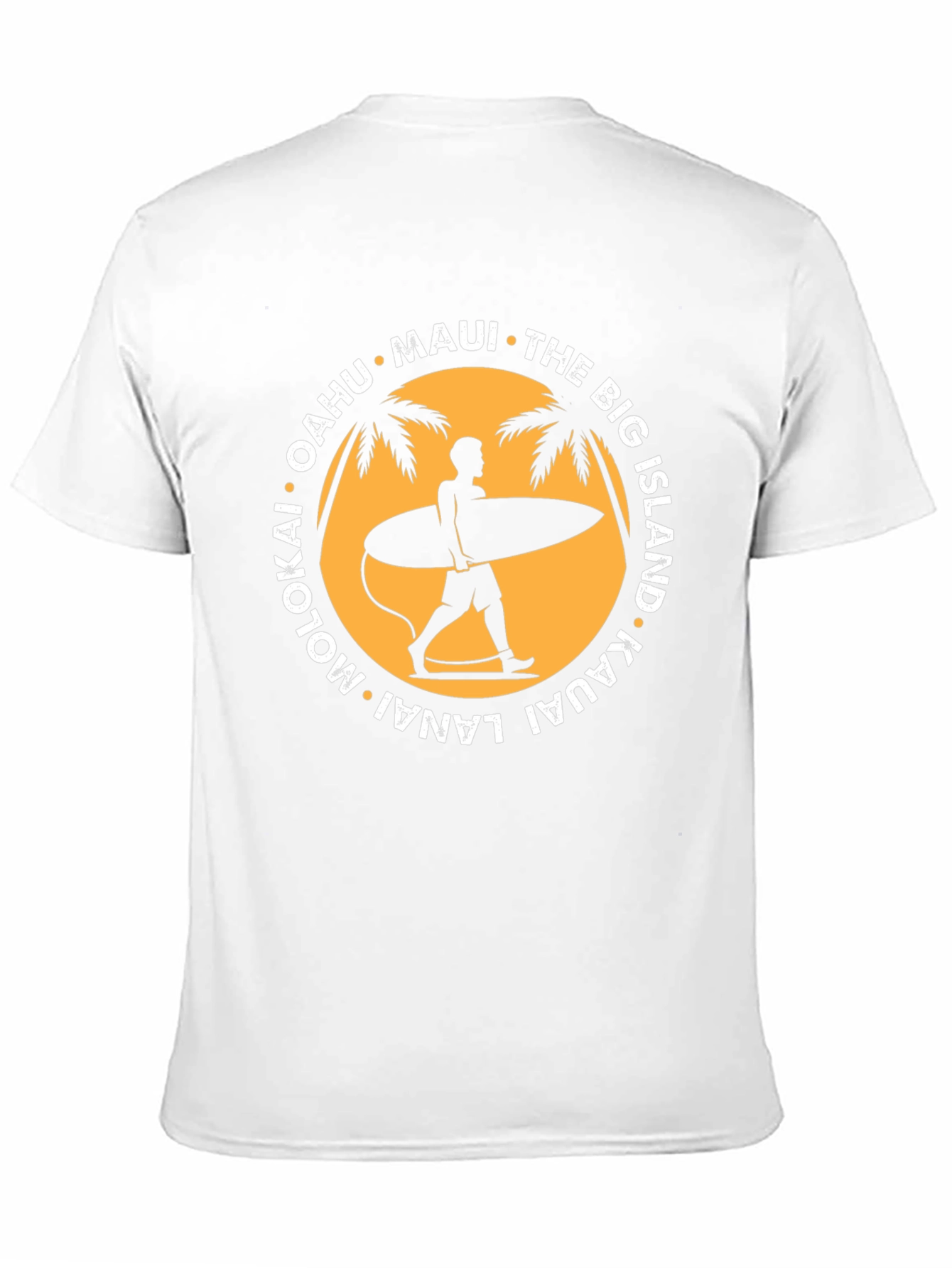 Island Life T-Shirt: Surfer Silhouette Design