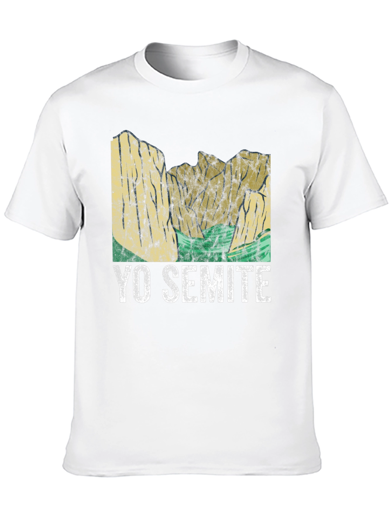 Yo Semite Graphic T-Shirt - Black Crew Neck Tee